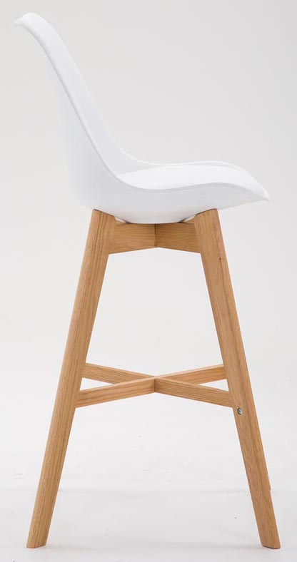Lot de 2 Tabourets de bar Cannes avec coque en plastique