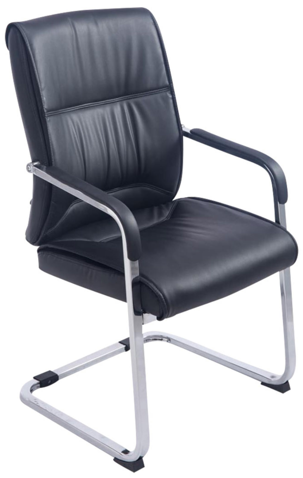Lot de 2 Chaises Cantilever XXL Anubis en Similicuir avec accoudoirs