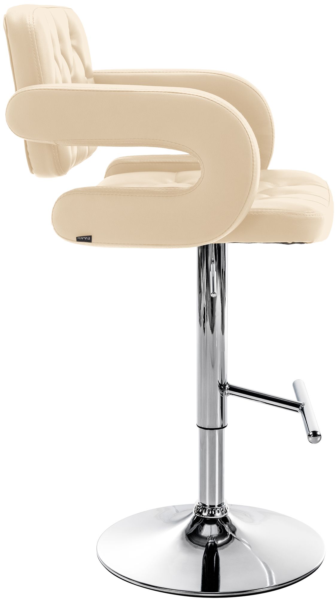 Tabouret de bar Dublin similicuir avec pied en métal