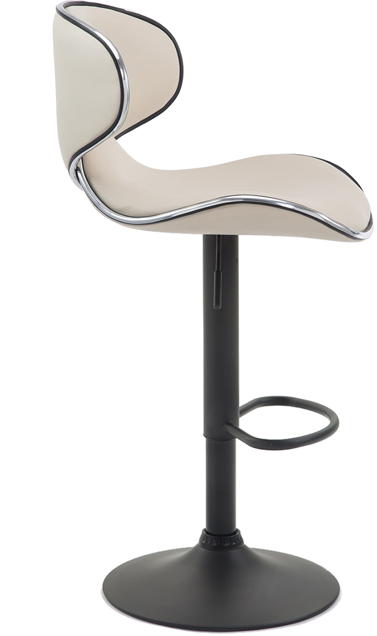 Tabouret de bar Las Vegas V2 similicuir avec pied en métal