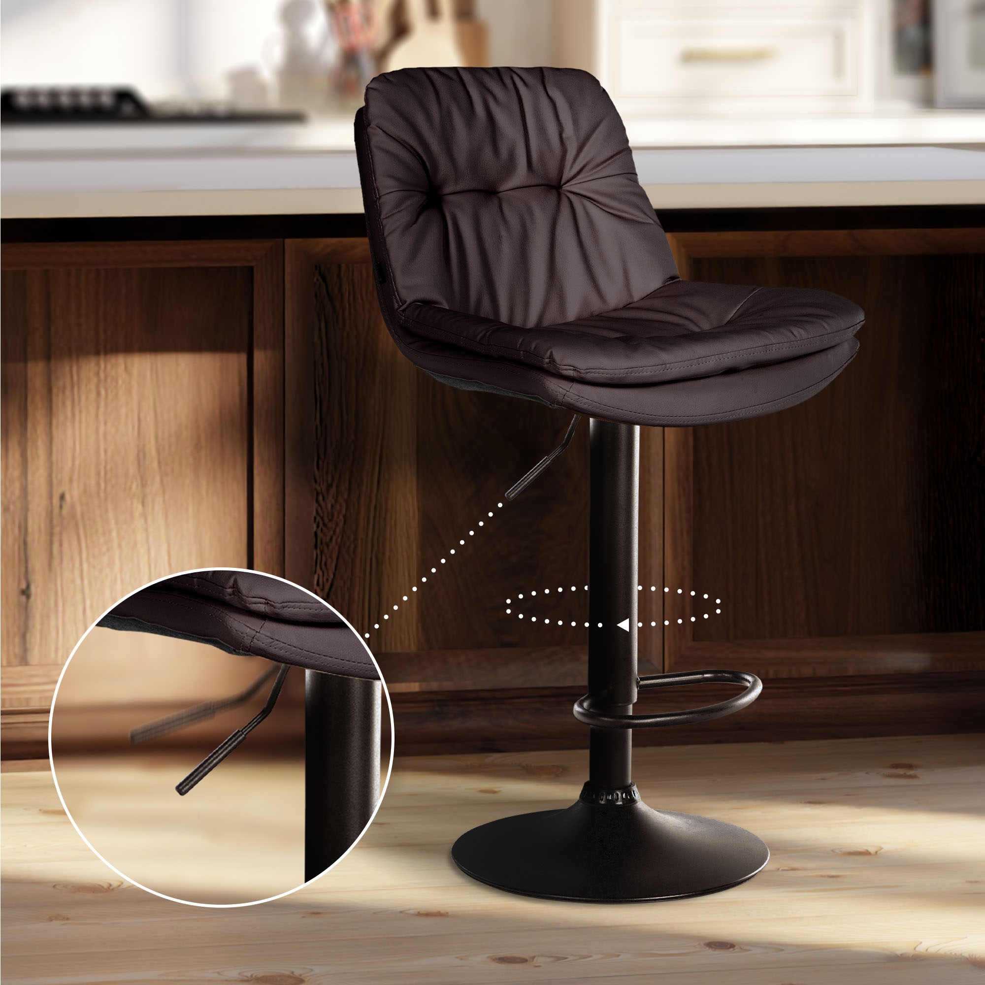 Tabouret de bar Laurel similicuir