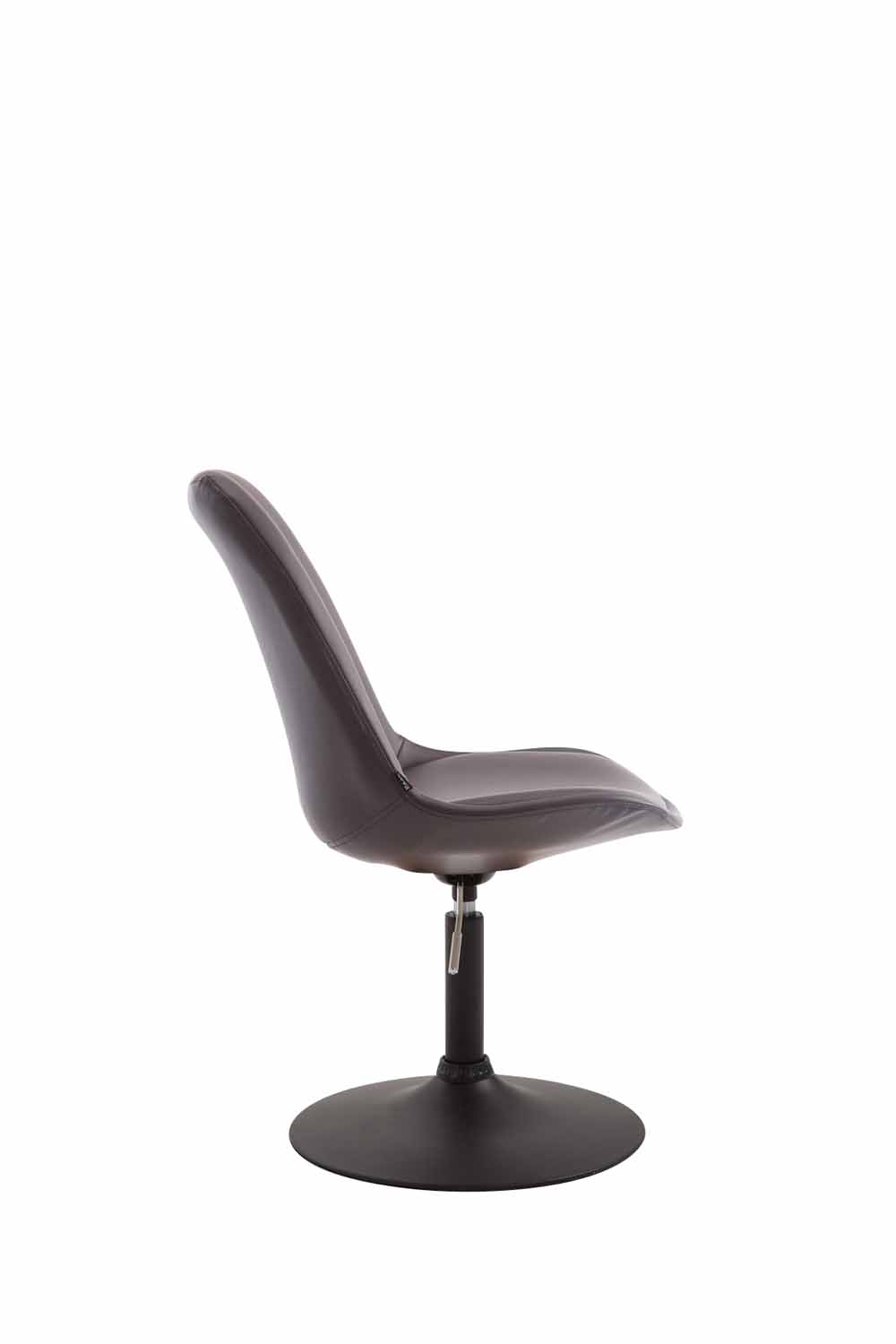 Chaise de salle à manger Maverick en similicuir avec pied trompette