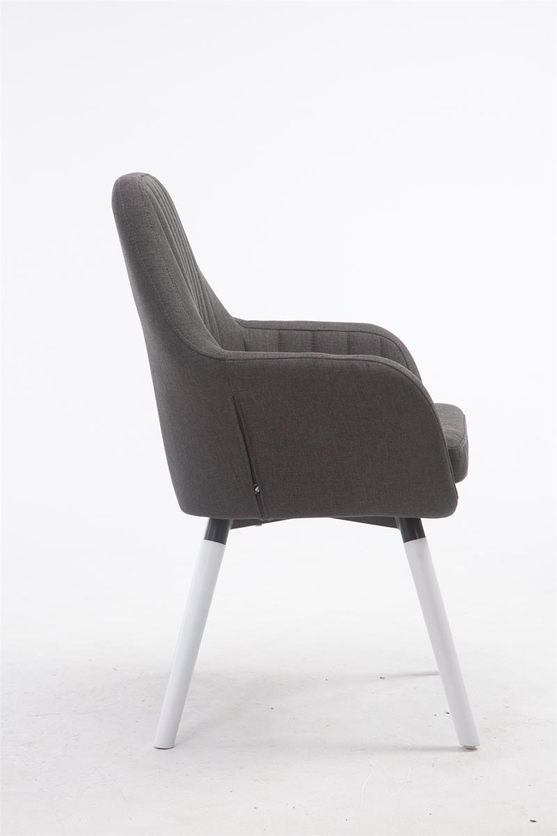 Chaise De Salle à Manger Florian En Tissu Avec Piètement En Bois