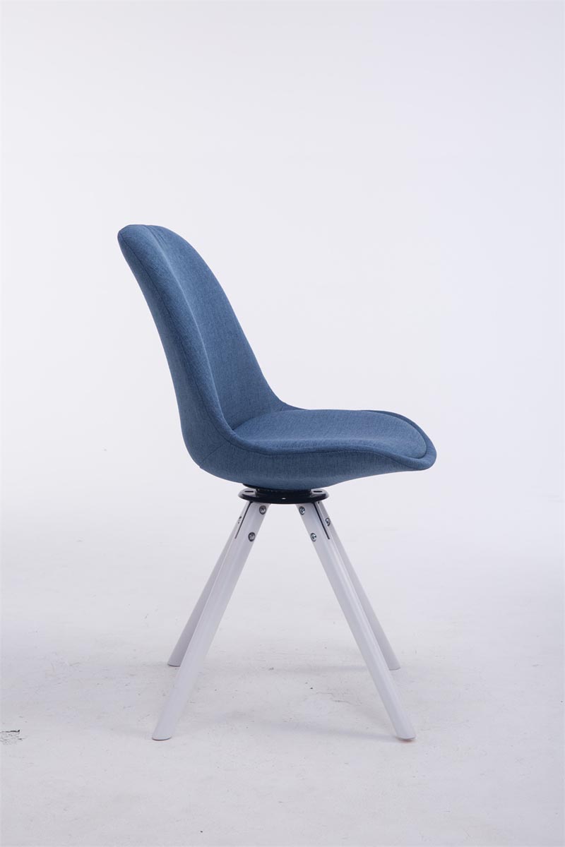Chaise de salle à manger Troyes Pivotante Tissu Pieds Rond