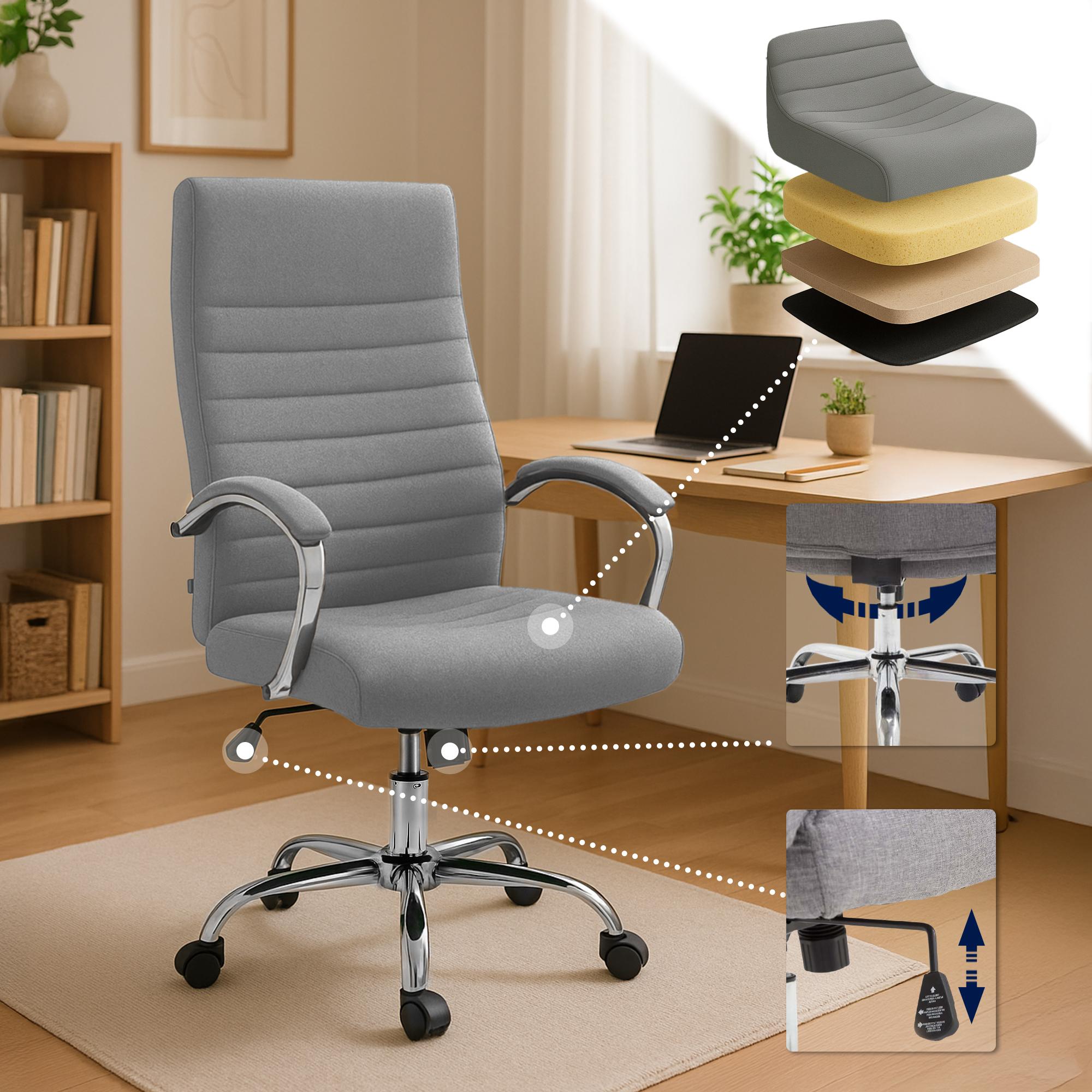 Fauteuil de bureau Valais en tissu