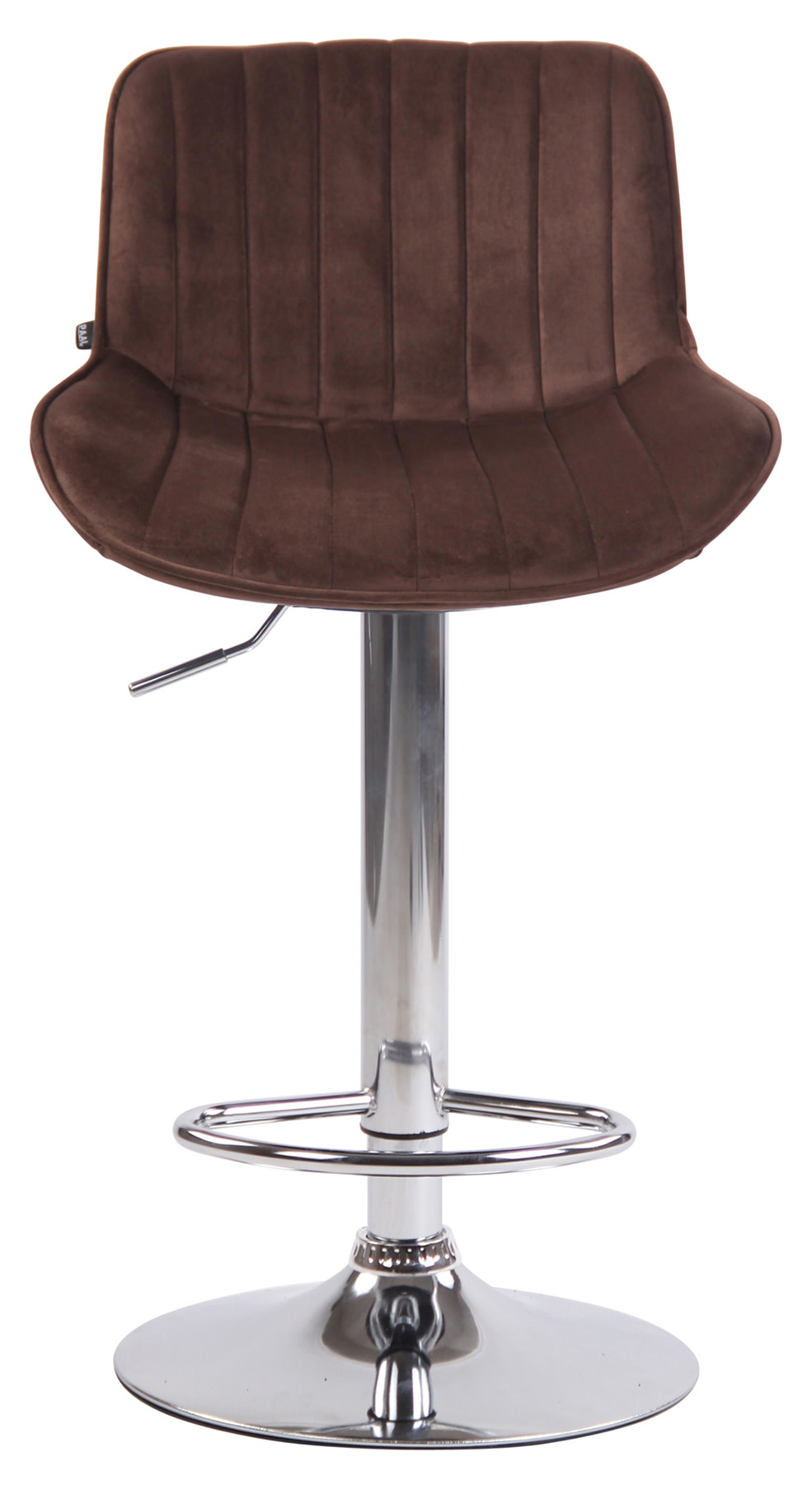Lot de 2 Tabourets de bar Lentini en Velours Pied trompette en Métal