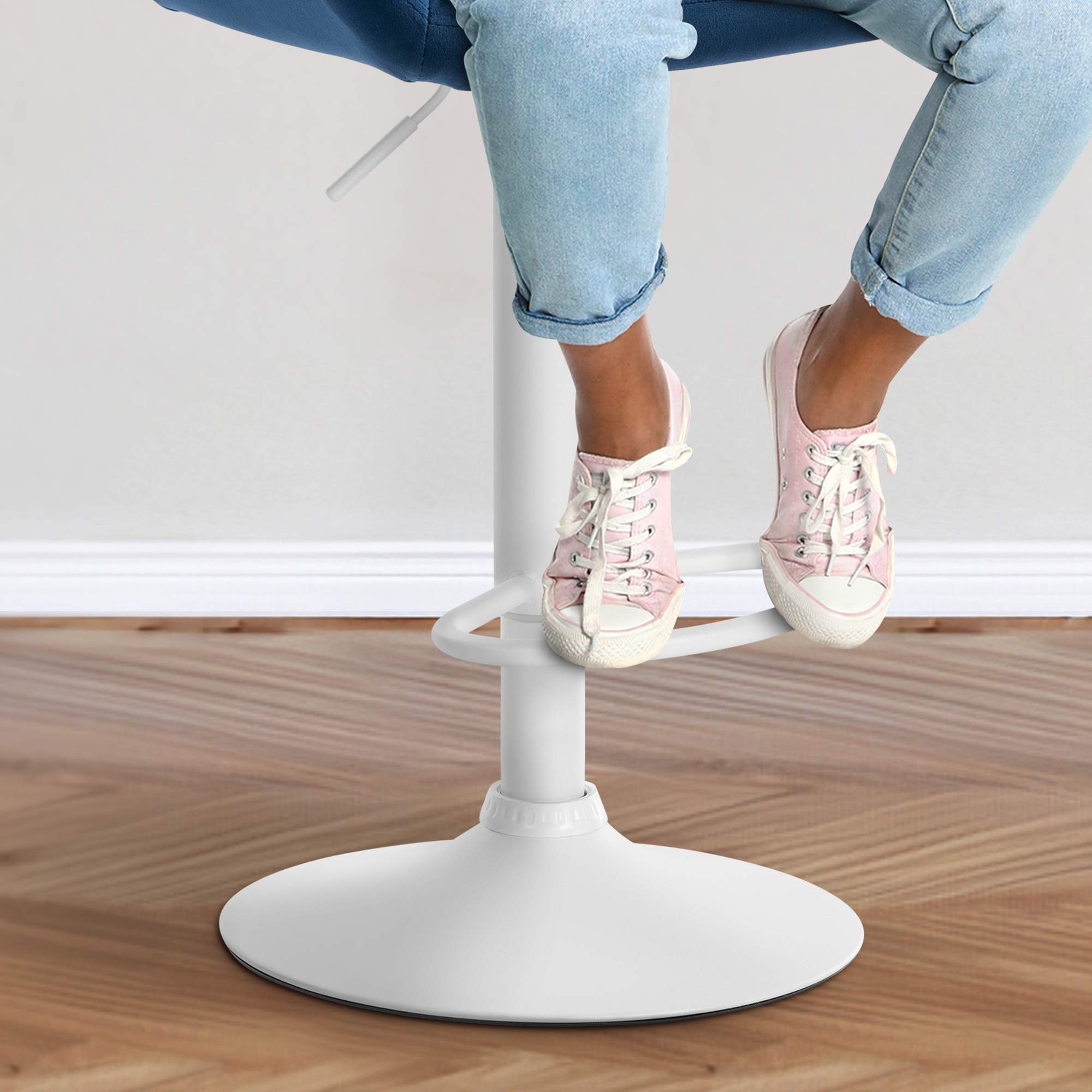 Ensemble de 2 tabourets de bar Braga en velours