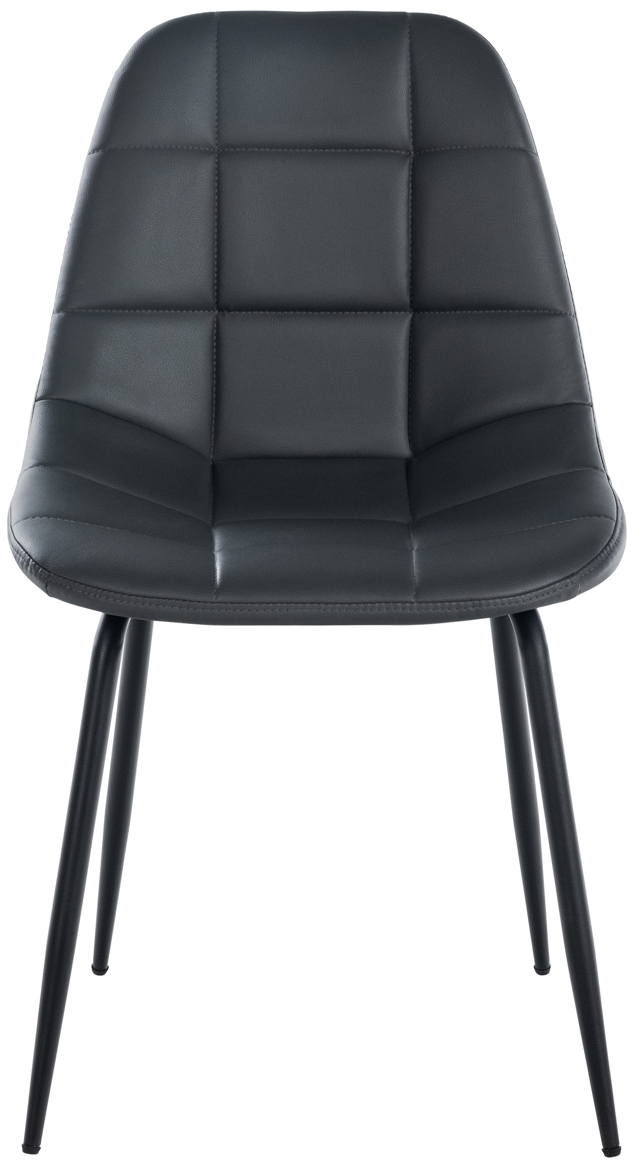 Chaise de salle à manger Tom avec Pieds en métal noir