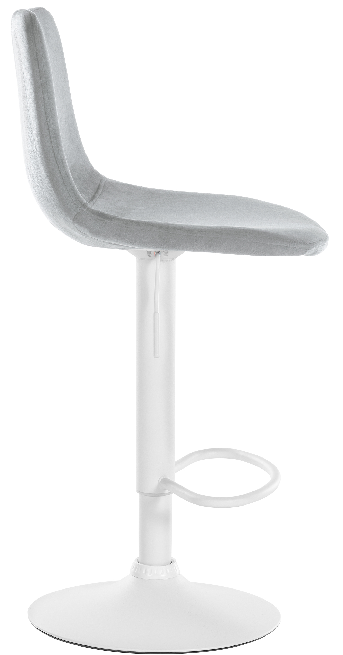 Lot de 2 tabourets de bar Divo velours