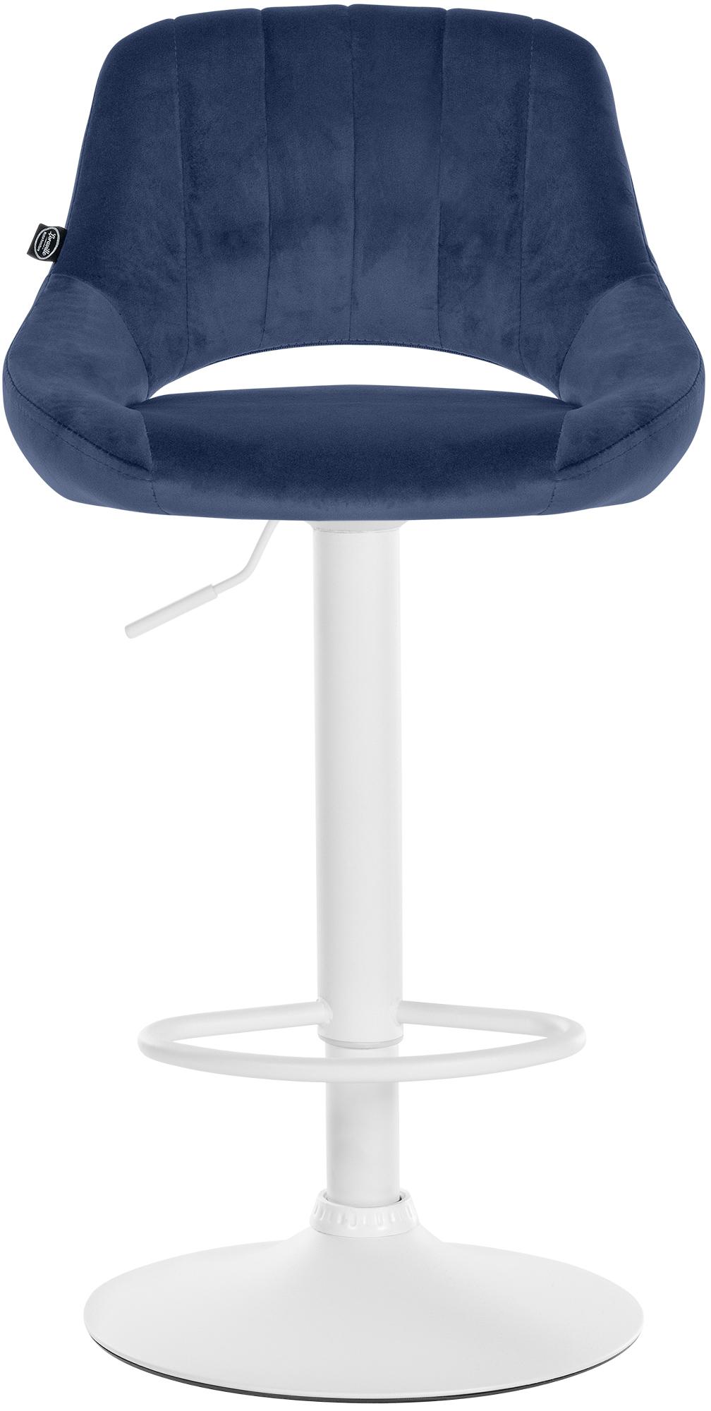 Lot de 2 tabourets de bar Milet en velours