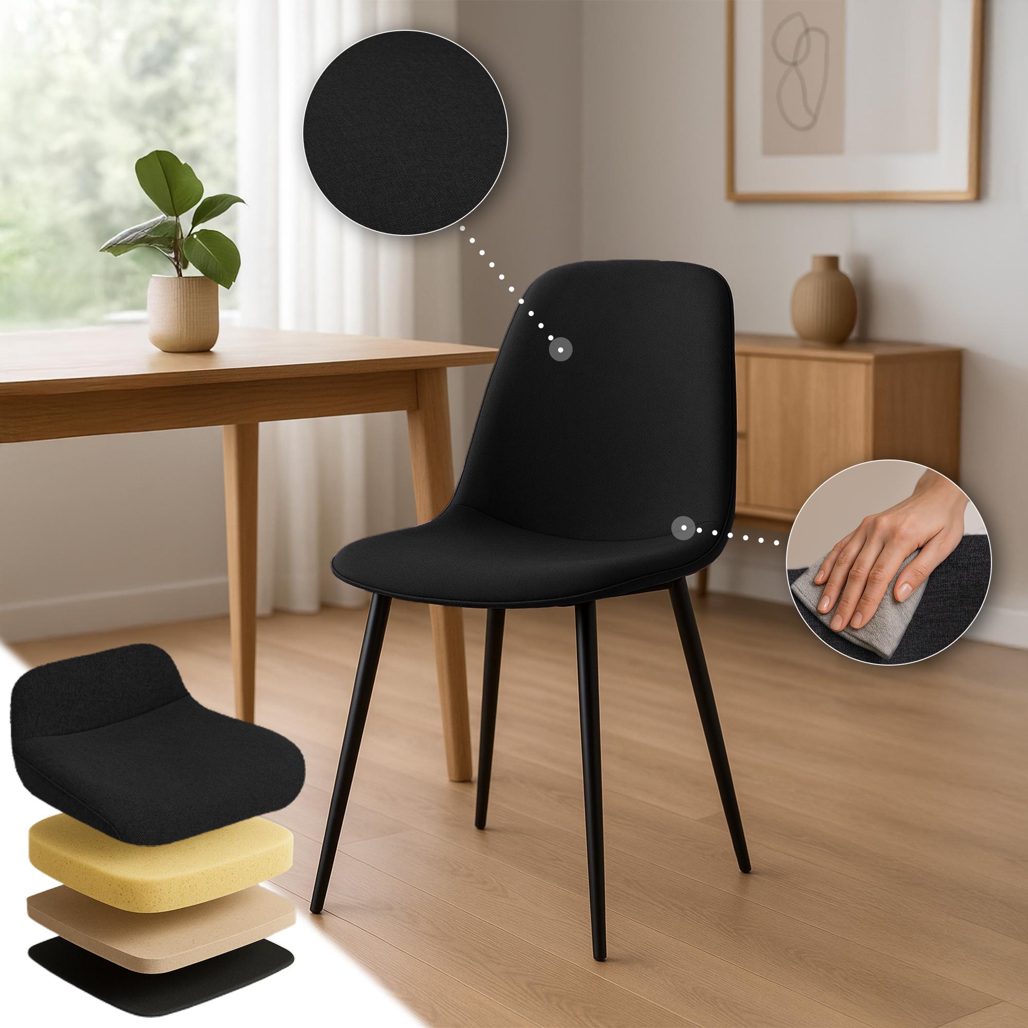 Lot de 2 chaises de salle à manger Maryam