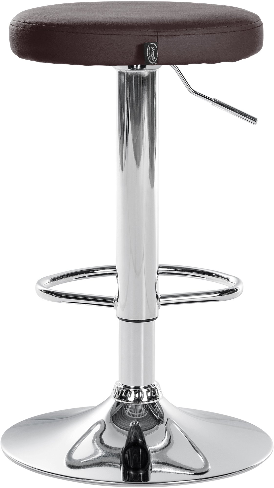 Lot de 2 tabourets de bar Ponte en similicuir