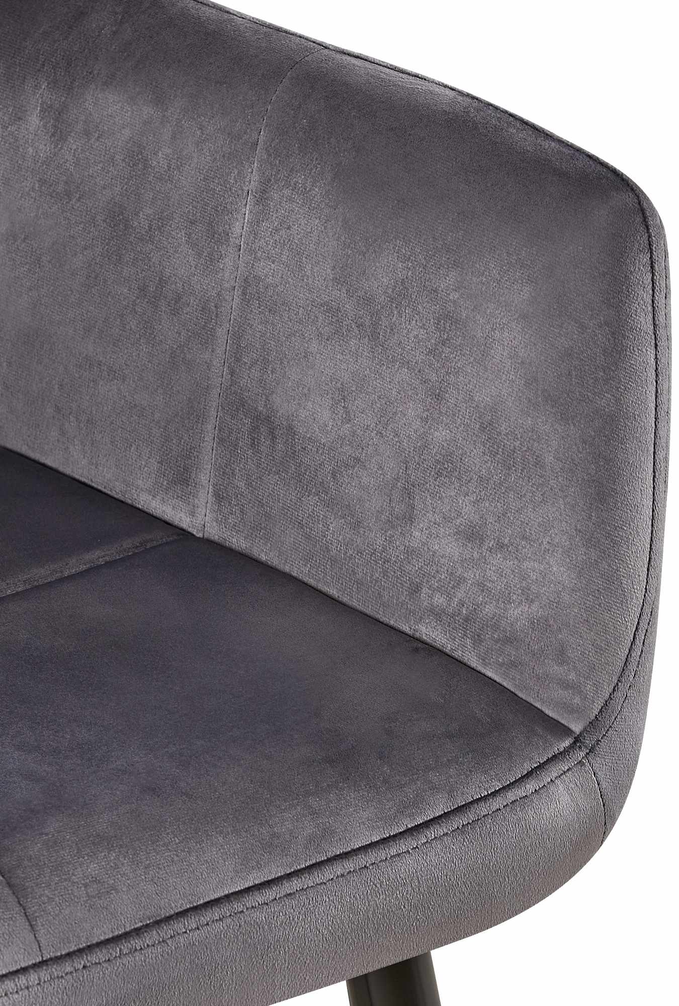 Lot de 2 chaises de salle à manger Emia velours