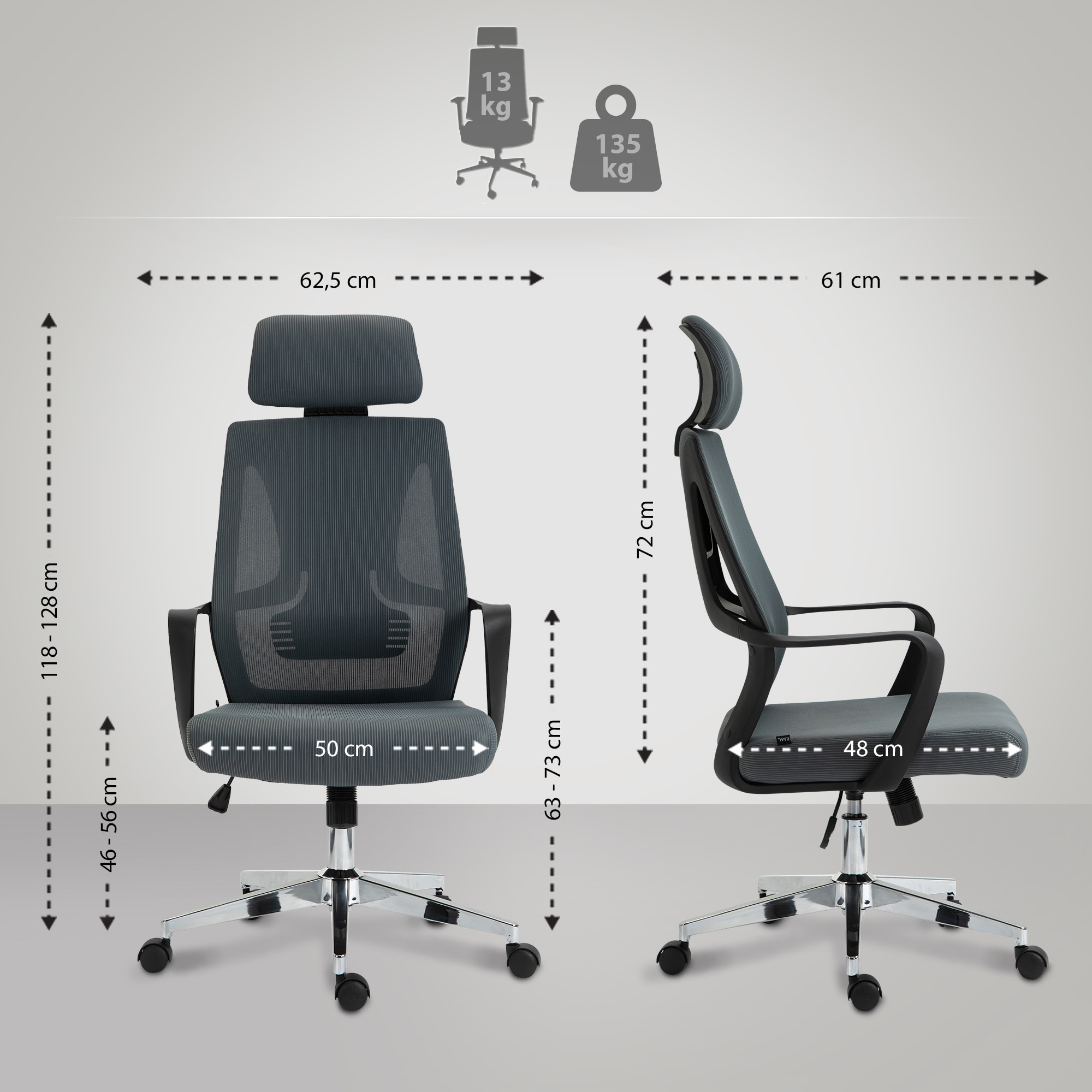 Fauteuil de bureau ergonomique Kanab