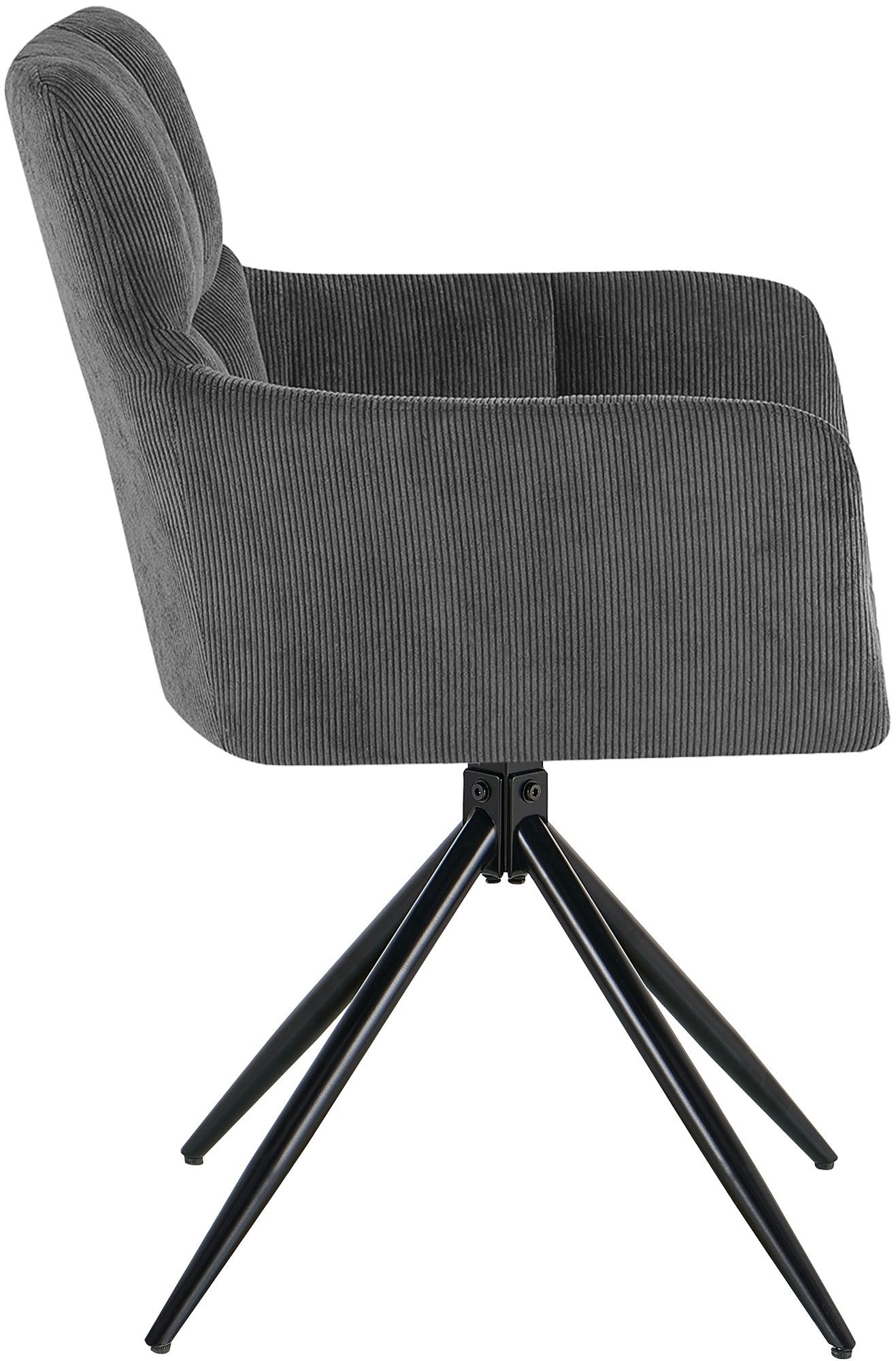 Chaise de salle à manger Jonah en velours côtelé
