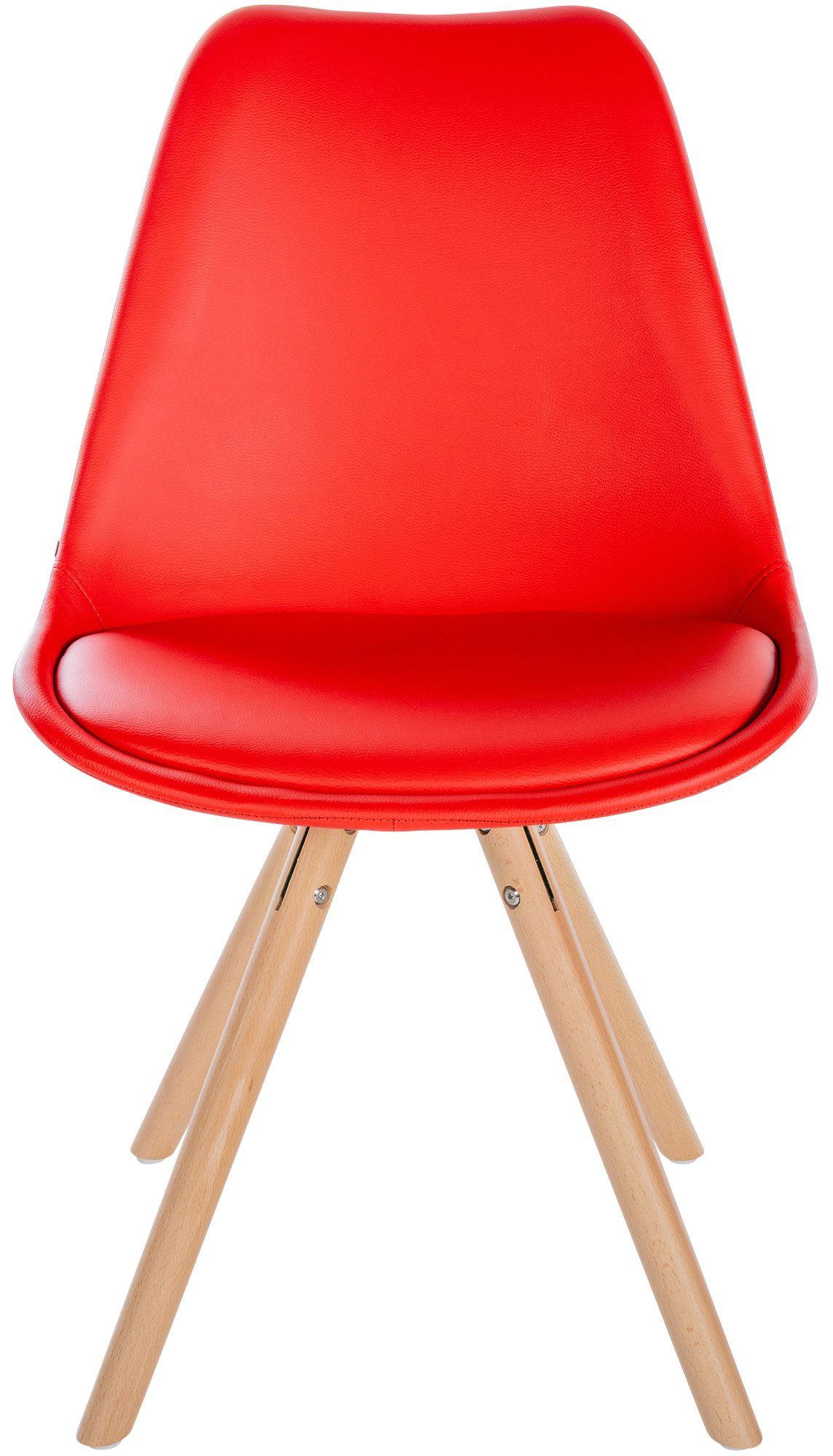 Chaise de salle à manger Sofia en Similicuir avec Pieds en bois