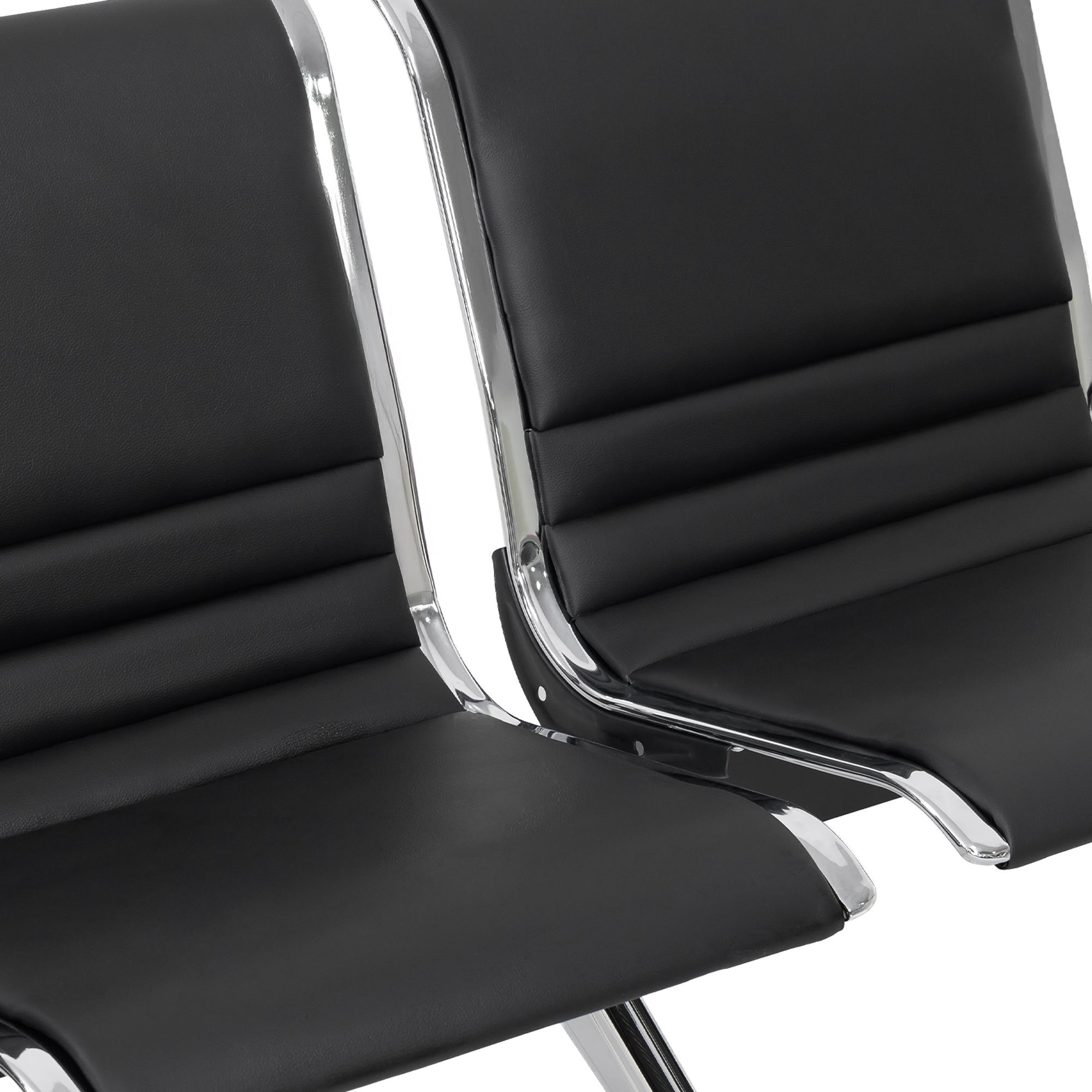 Banc d'attente Frankfurt - design moderne, assise confortable, montage facile, ideal pour halls et espaces publics