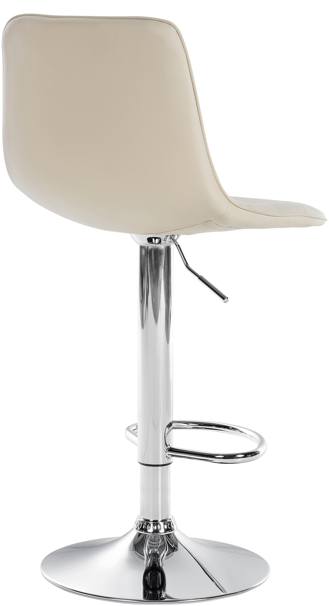 Tabouret de bar Lex en Similicuir Pied trompette en Métal
