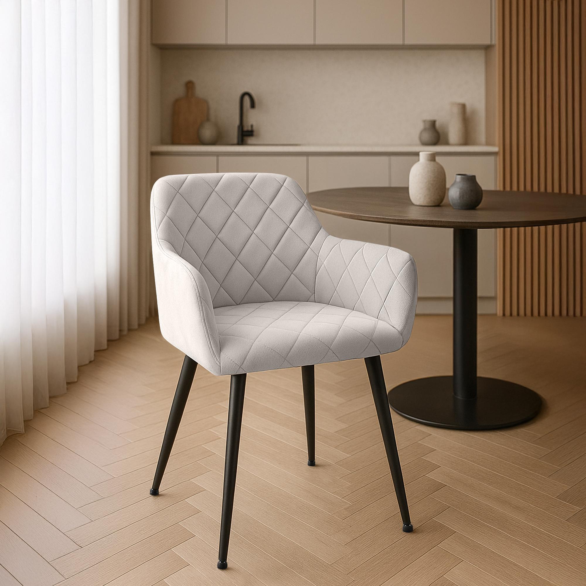 Chaise de salle à manger Monett Velours