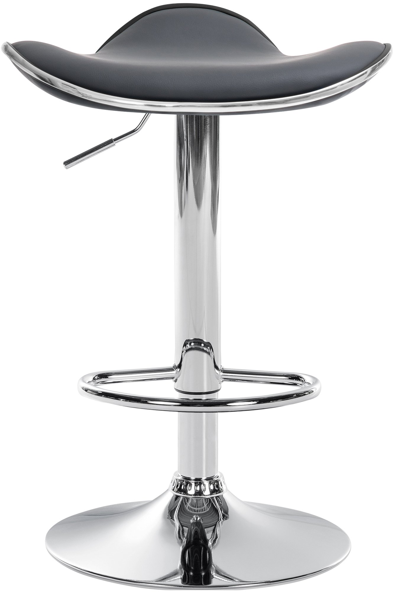 Tabouret de bar Shanghai similicuir avec pied en métal
