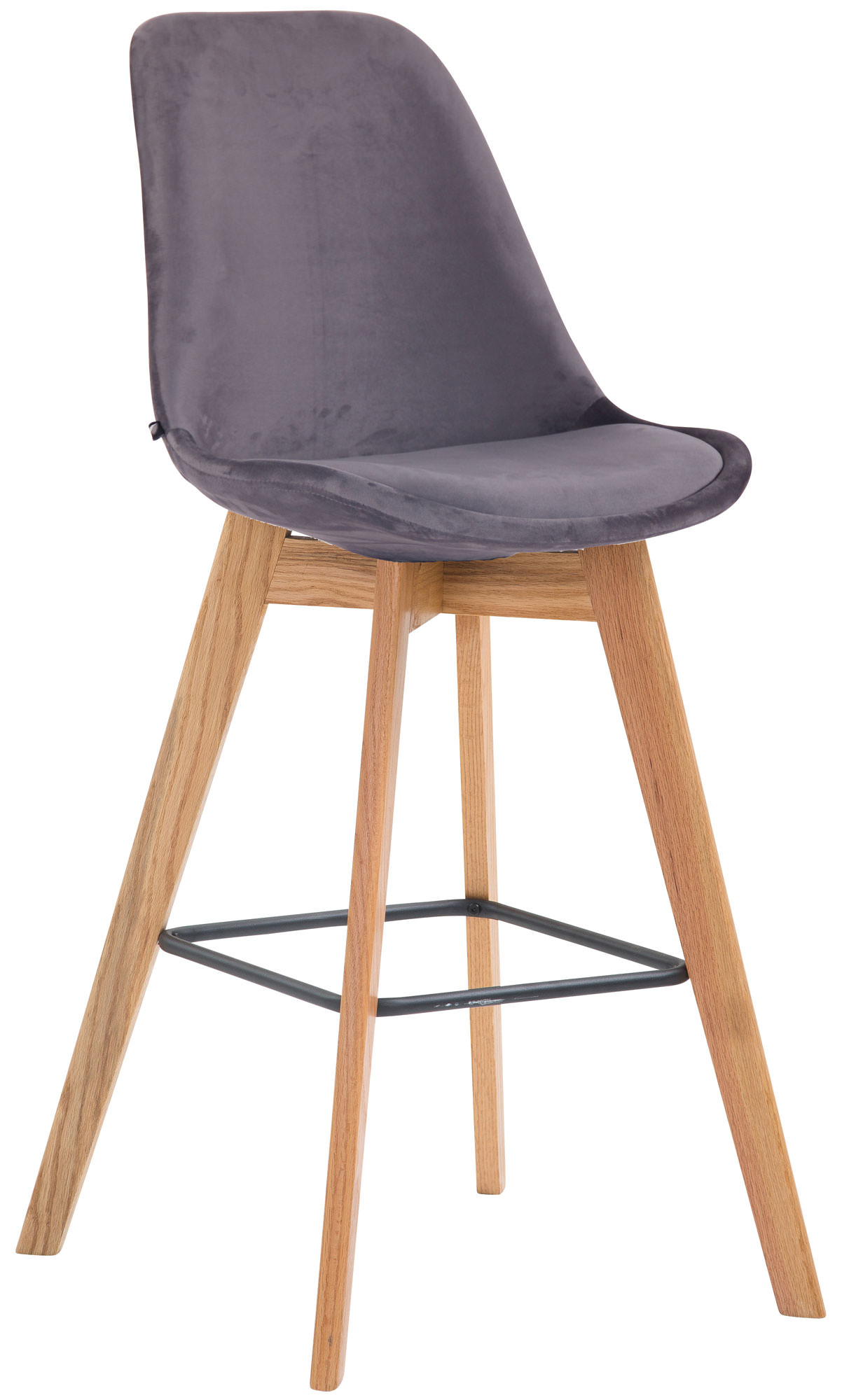 Tabouret de bar Metz en velours
