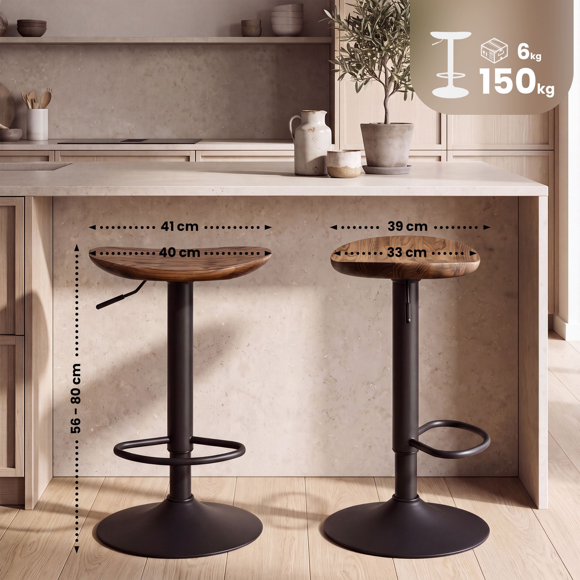 Tabouret de bar Skelde