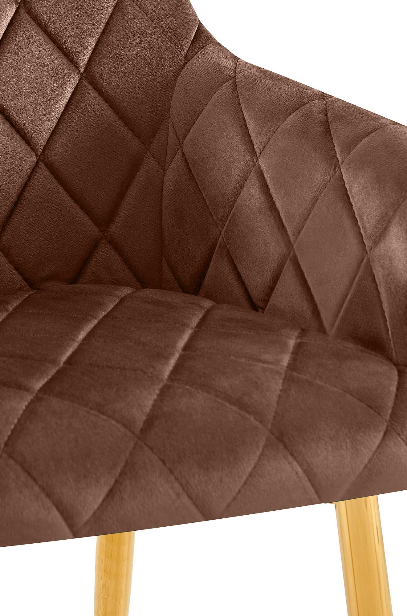 Chaise de salle à manger Monett Velours