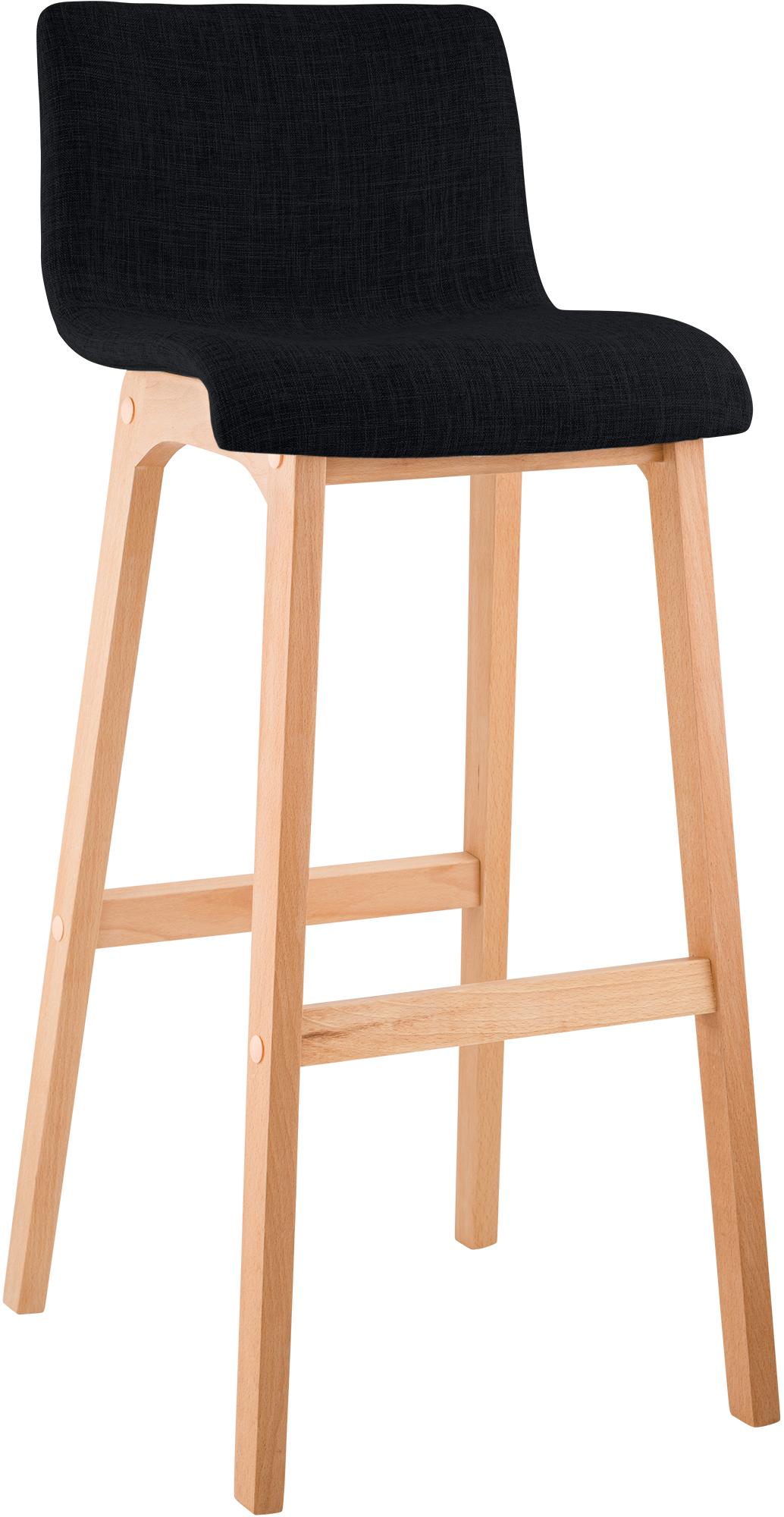 Tabouret de Bar Hover Tissu Piètement Quatre pieds Natura