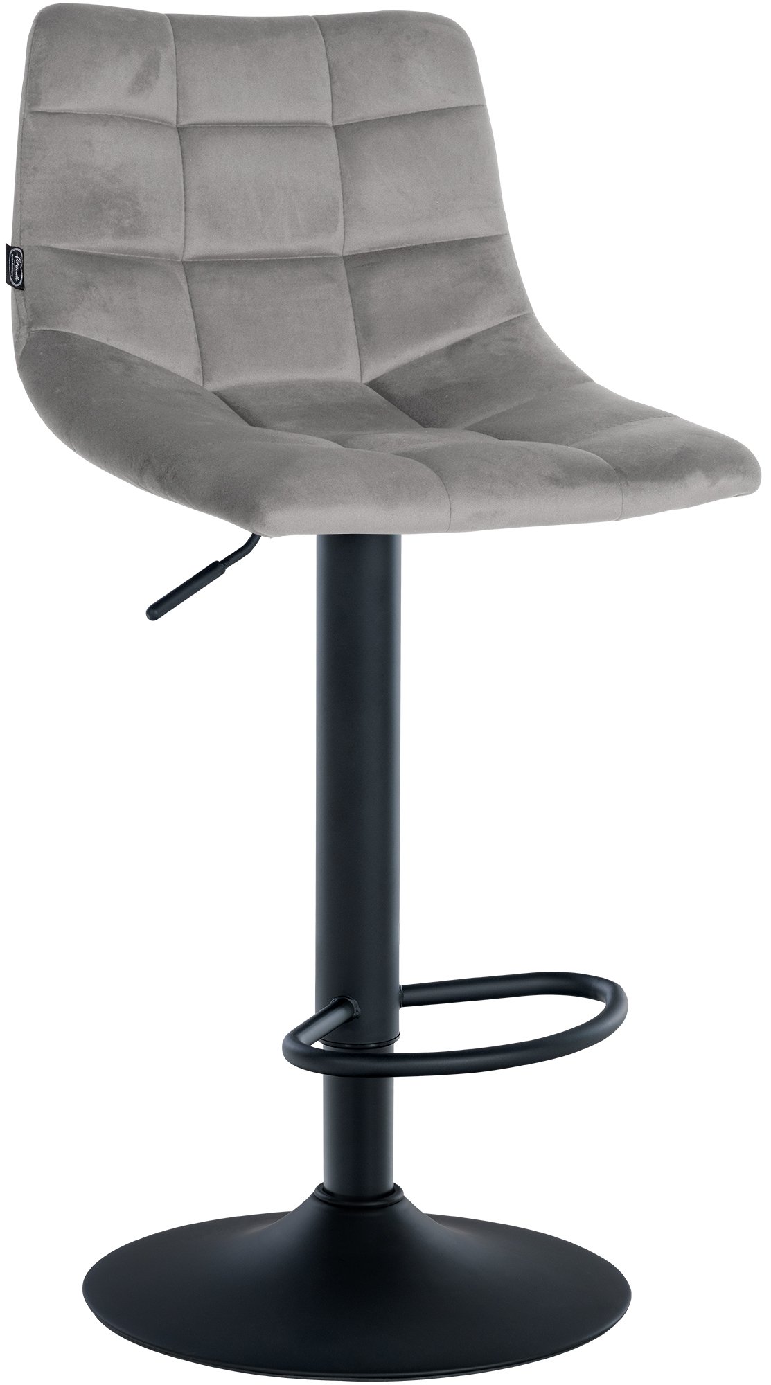 Lot de 2 tabourets de bar Jerry velours