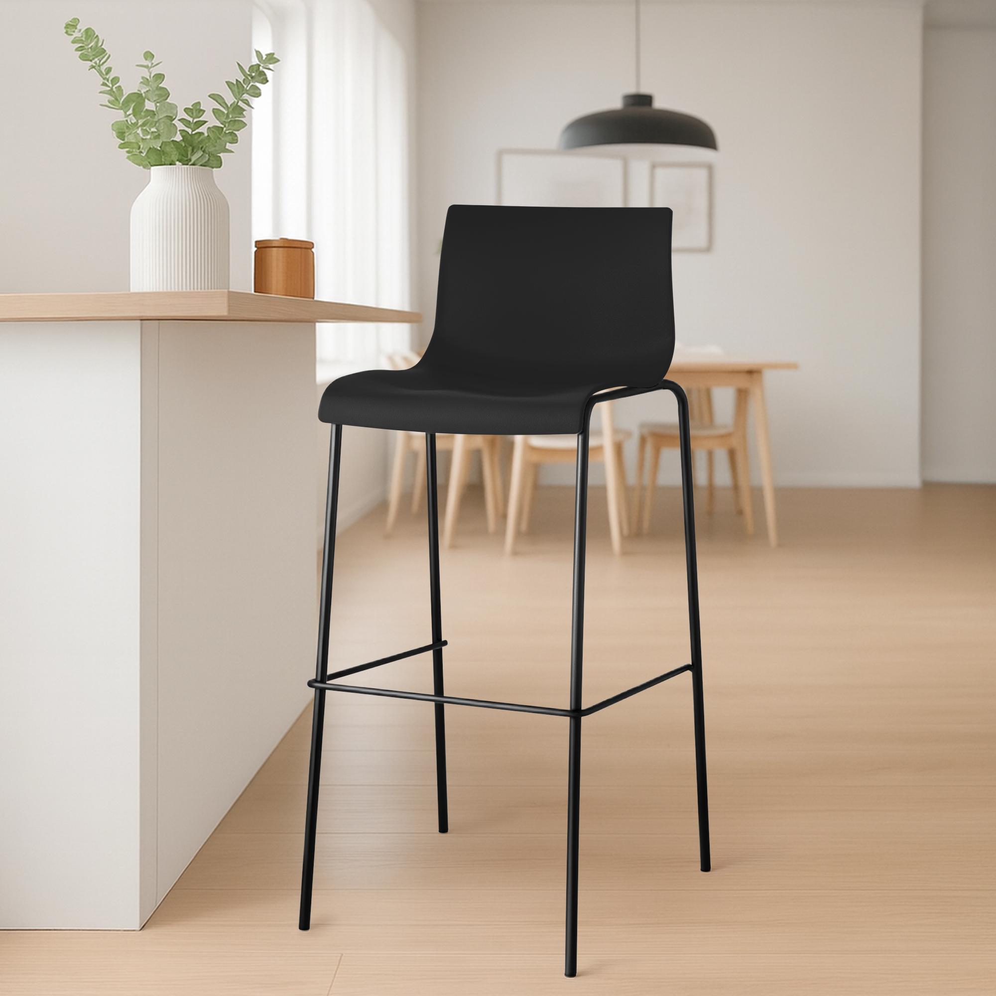 Lot de 2 tabourets de bar Hover en plastique