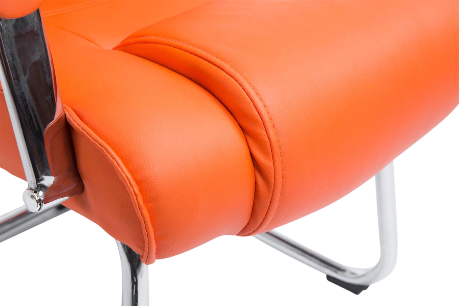 Lot de 2 Chaises Cantilever Attila en Similicuir avec accoudoirs