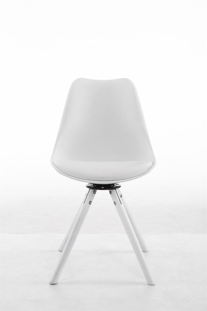 Chaise de salle à manger pivotante Troyes Similicuir pieds en forme ronde