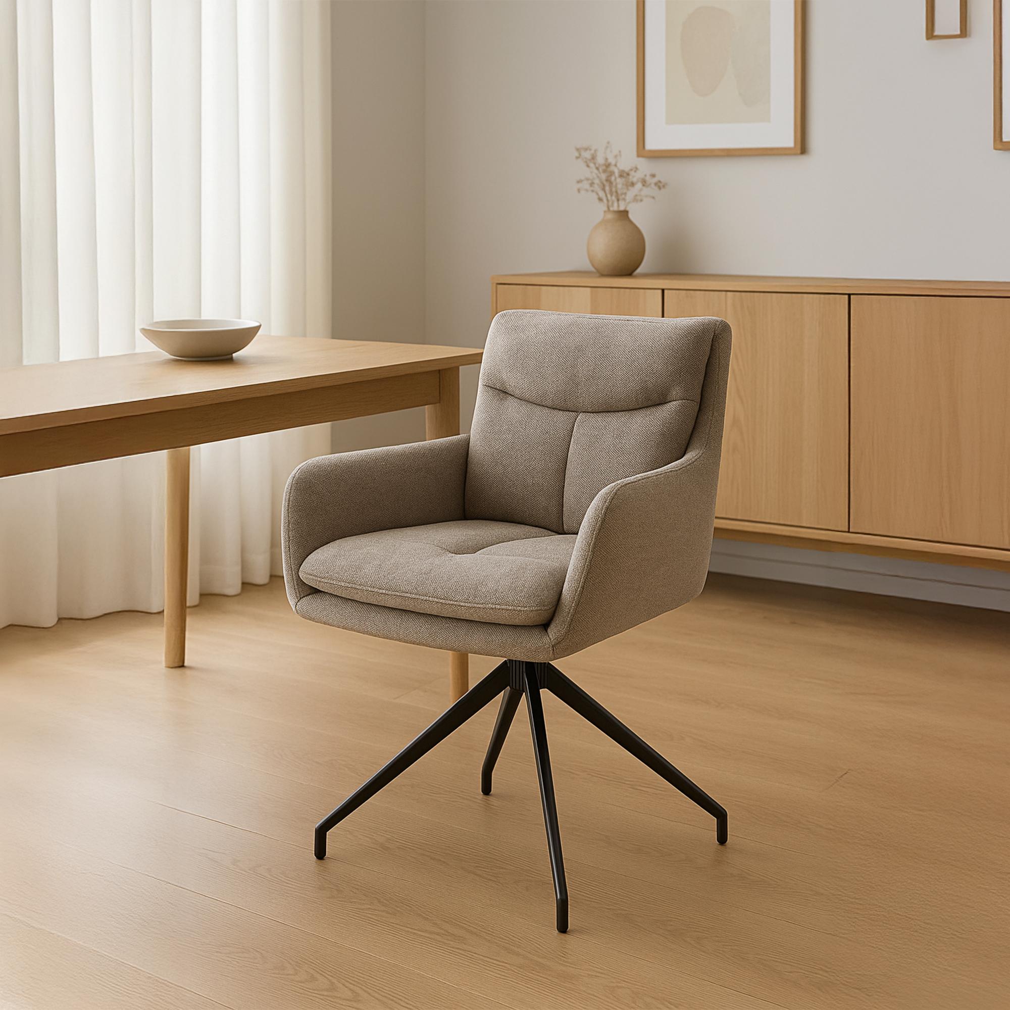 Chaise de salle à manger Somers Tissu