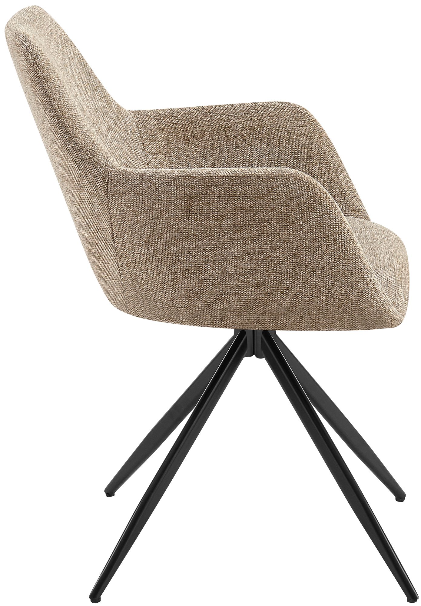 Chaise de salle a manger Olema en tissu
