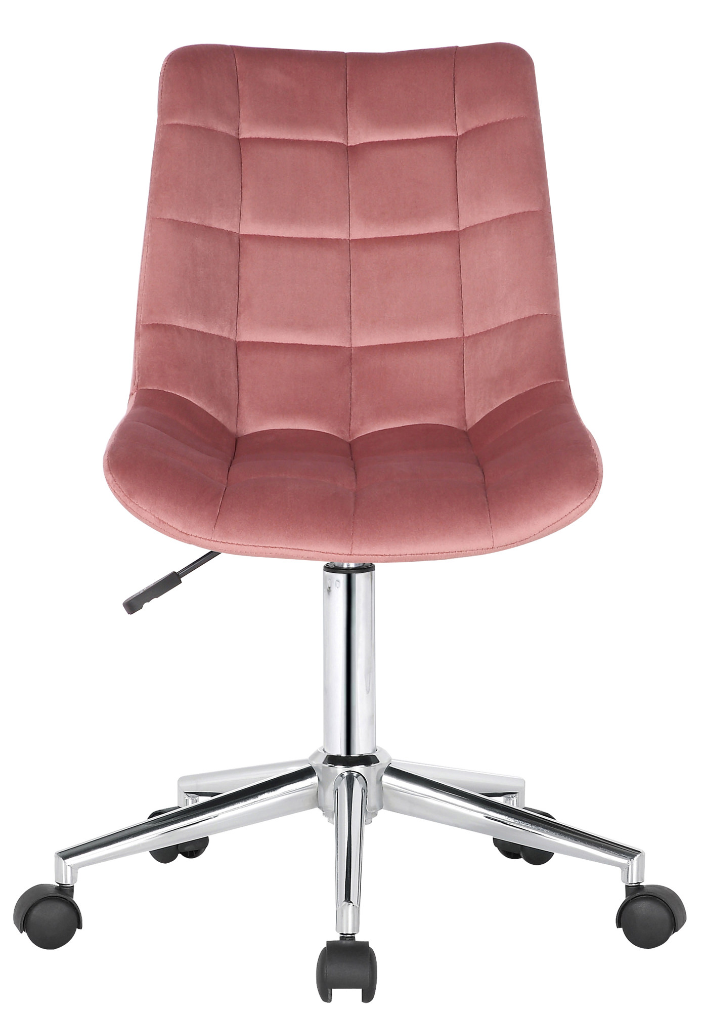 Chaise de bureau pivotant Medford en Velours avec Hauteur ajustable et Roulettes