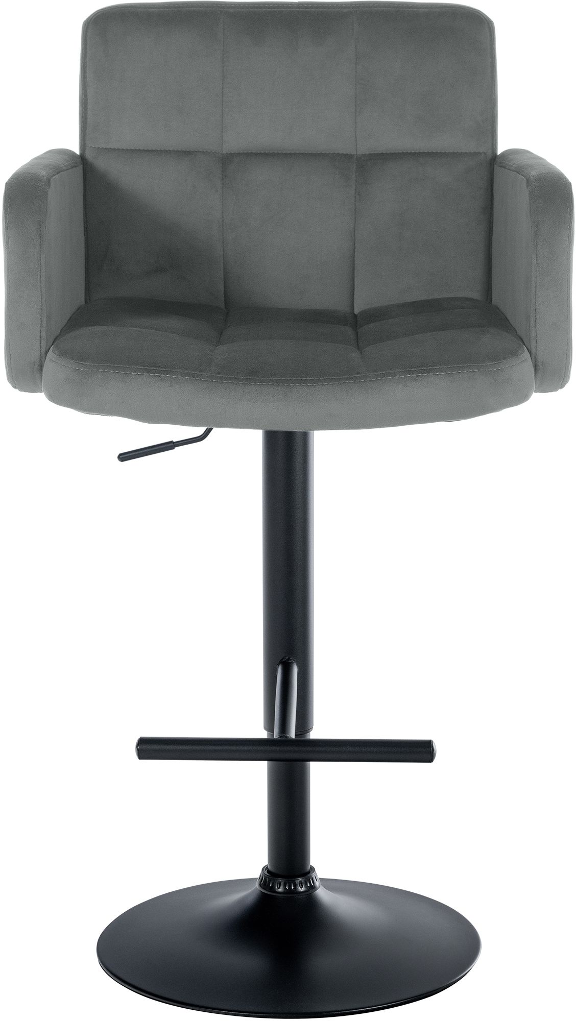 Lot de 2 tabourets de bar Los Angeles velours