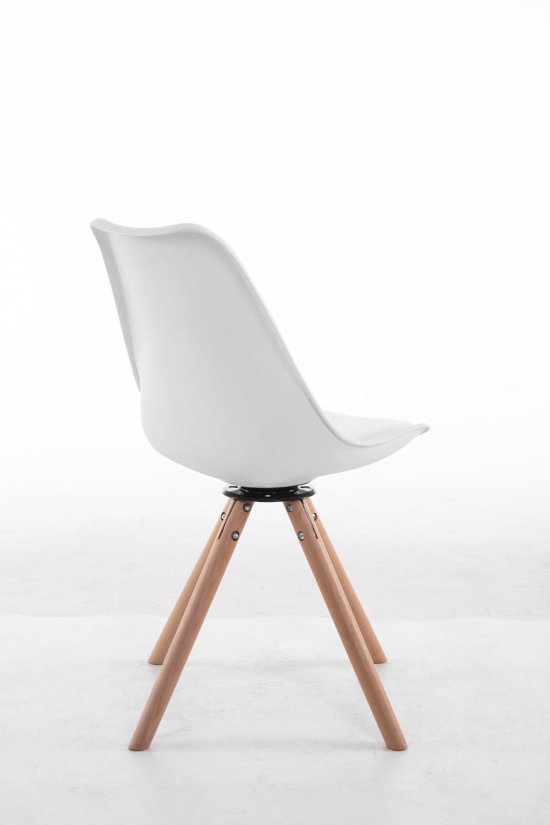 Chaise de salle à manger pivotante Troyes Similicuir pieds en forme ronde
