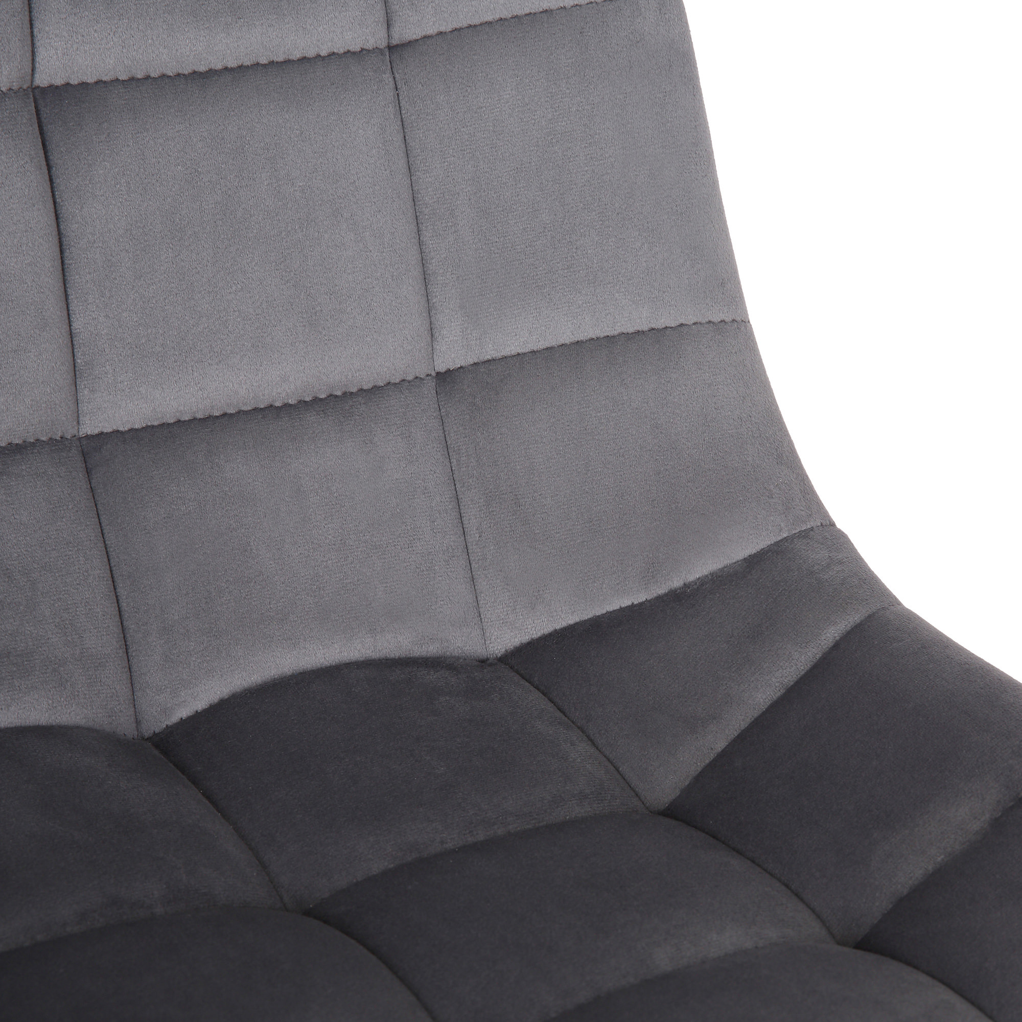 Chaise de bureau pivotant Medford en Velours avec Hauteur ajustable et Roulettes