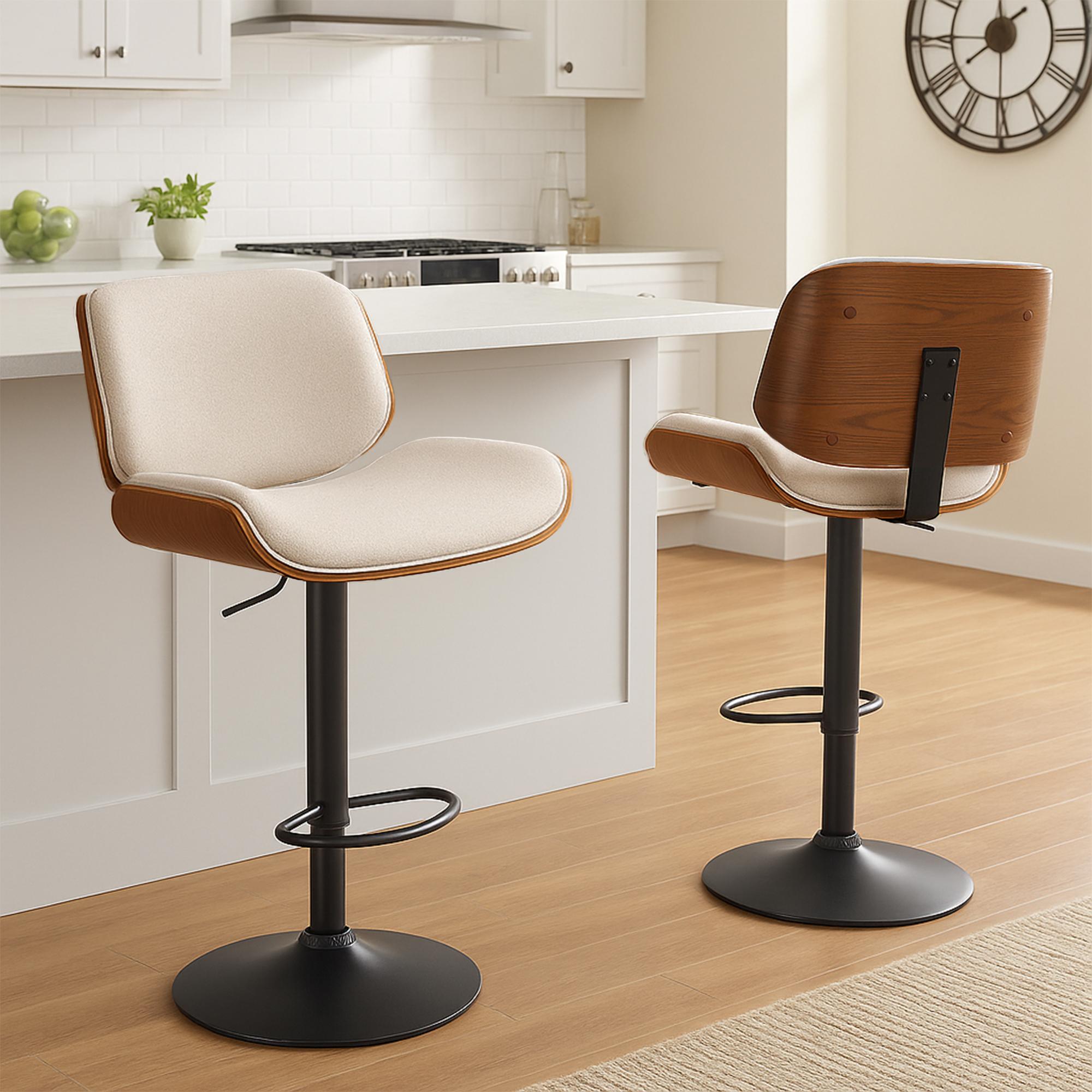 Tabouret de bar Beverley Tissu