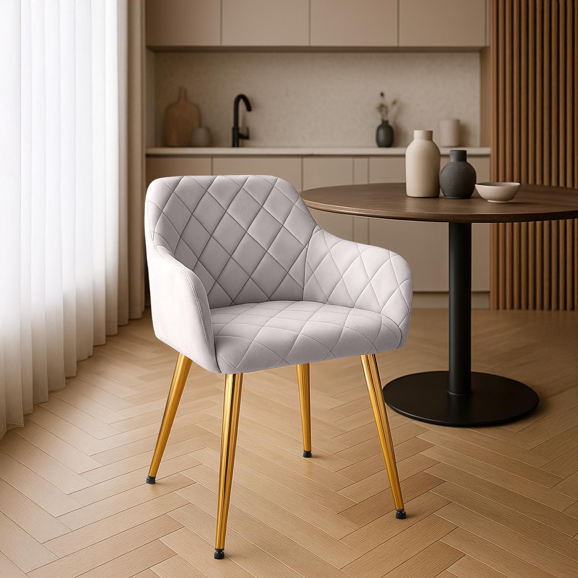 Chaise de salle à manger Monett Velours