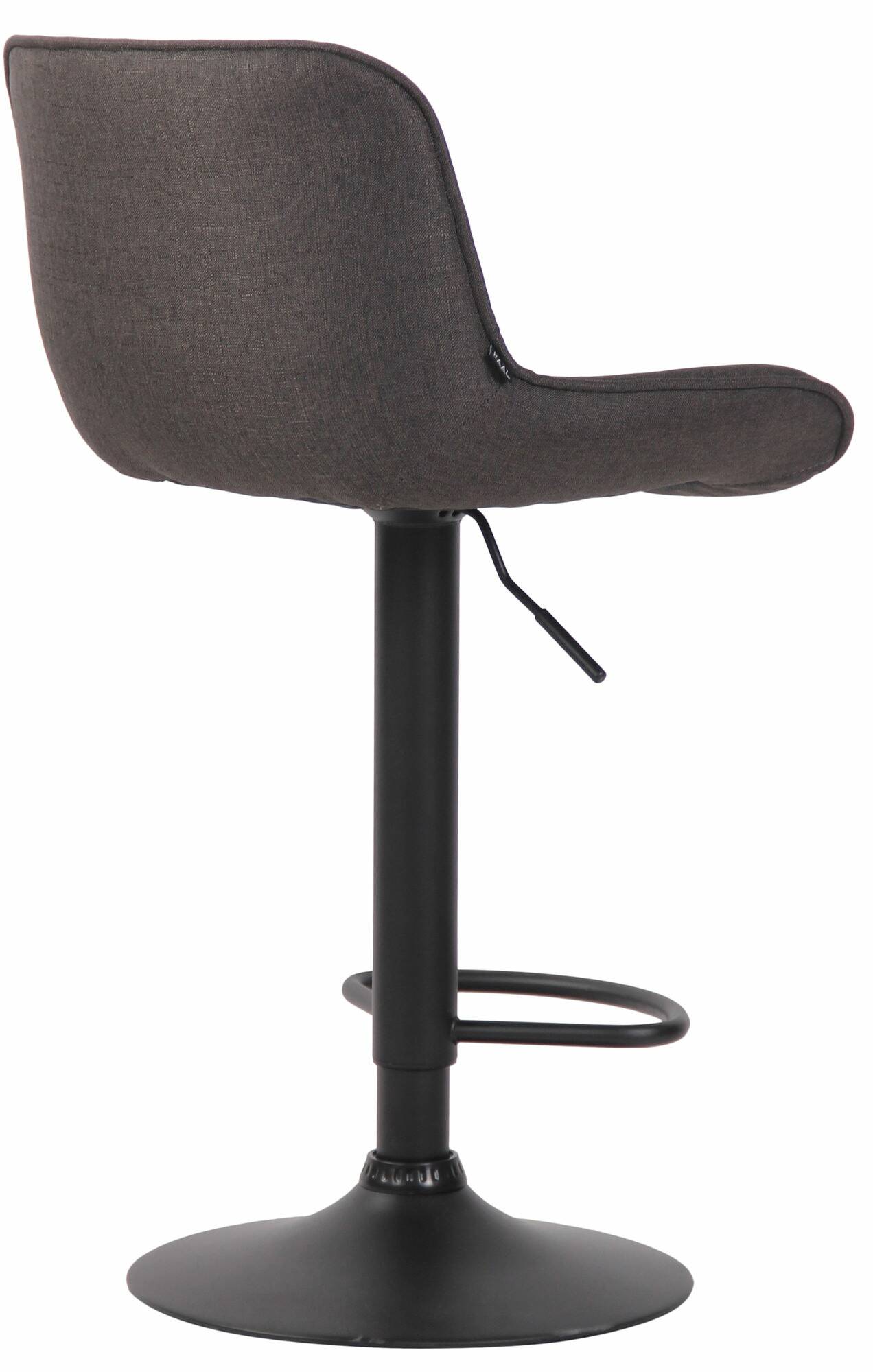 Lot de 2 Tabourets de bar Lentini en Tissu Pied trompette en Métal