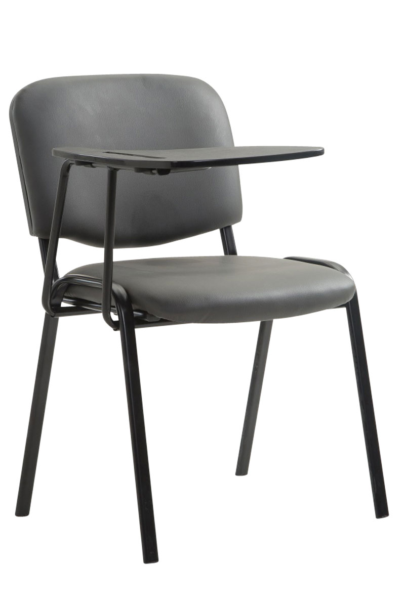 Chaise Ken en similicuir avec tablette rabattable