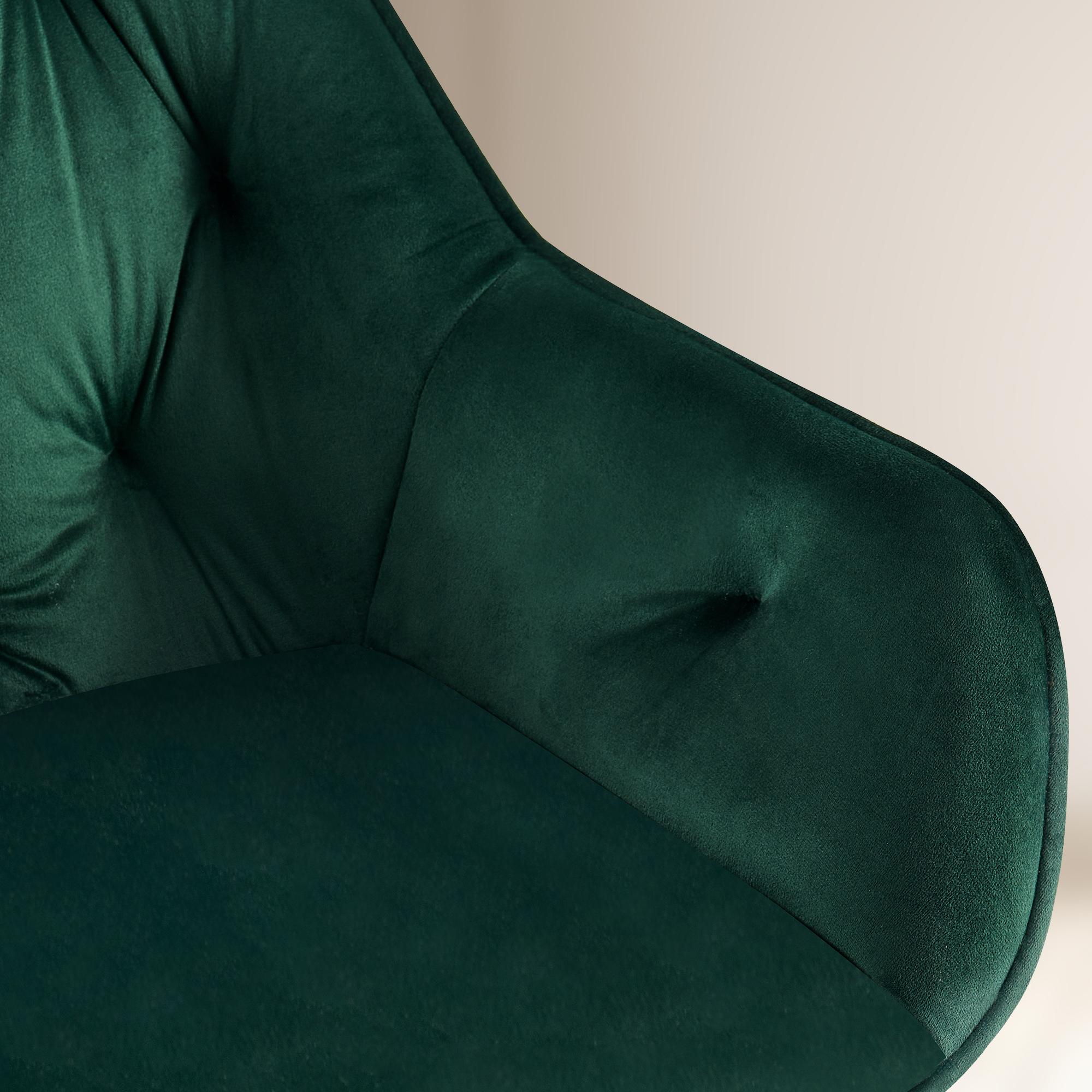 Chaise de salle à manger Cassis revêtement en velours