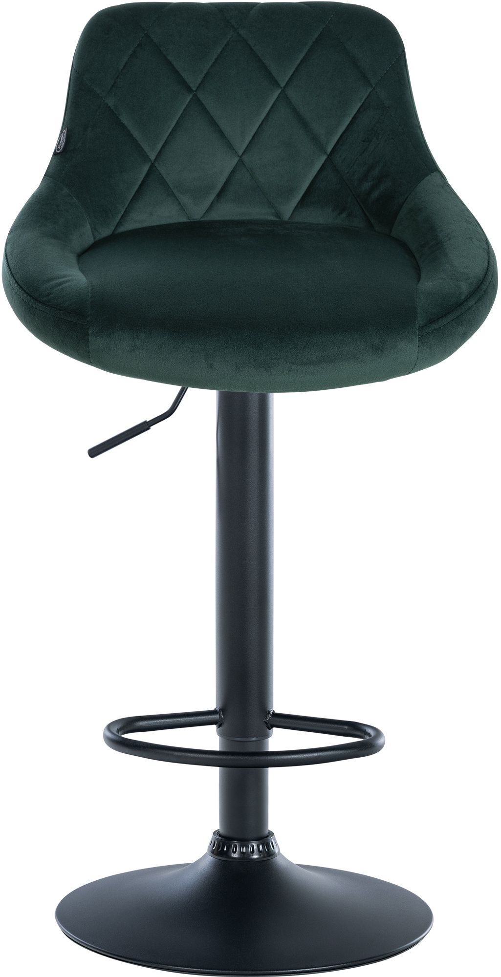 Lot de 2 tabourets de bar Lazio velours