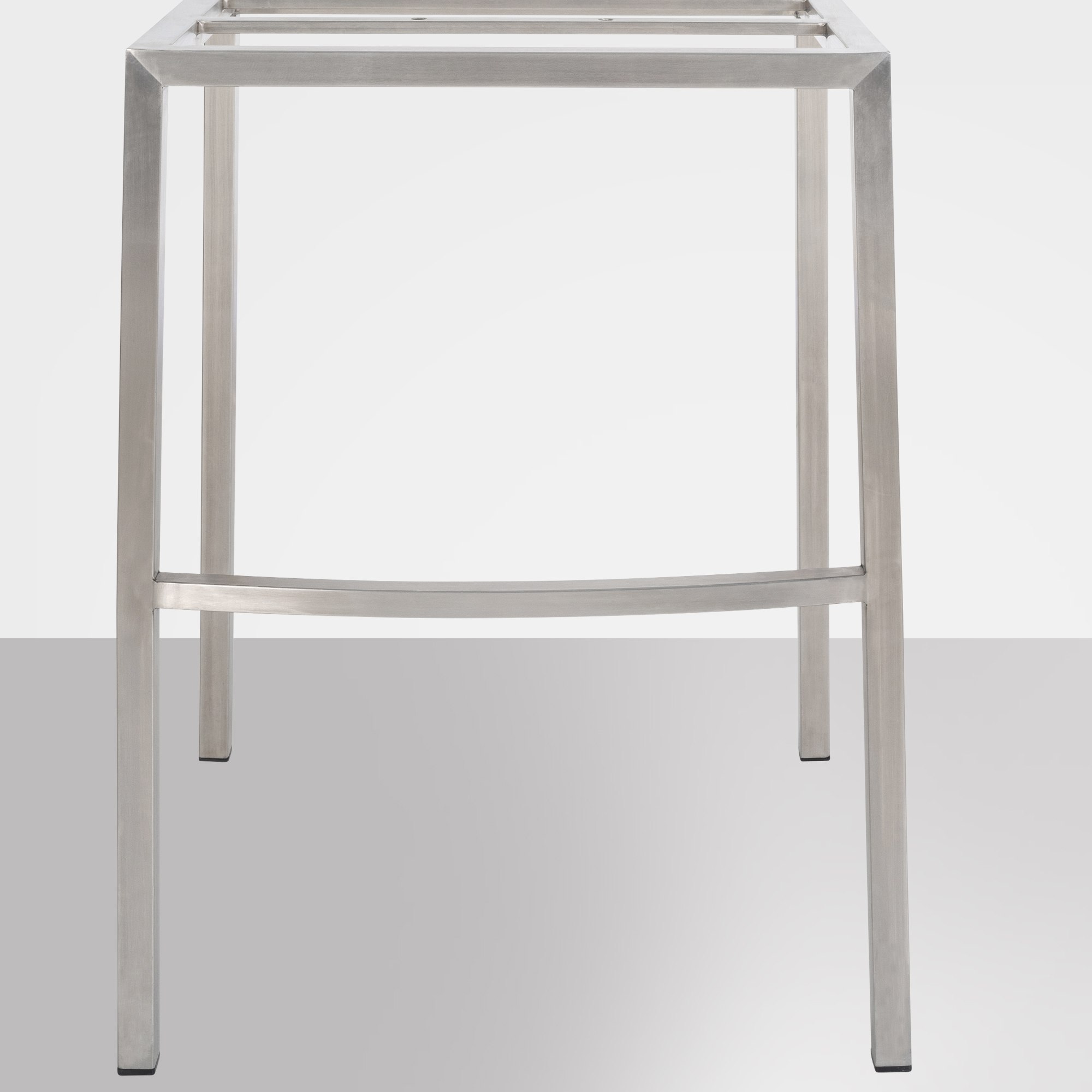 Tabouret de bar Damaso en velours avec pietement a quatre pieds