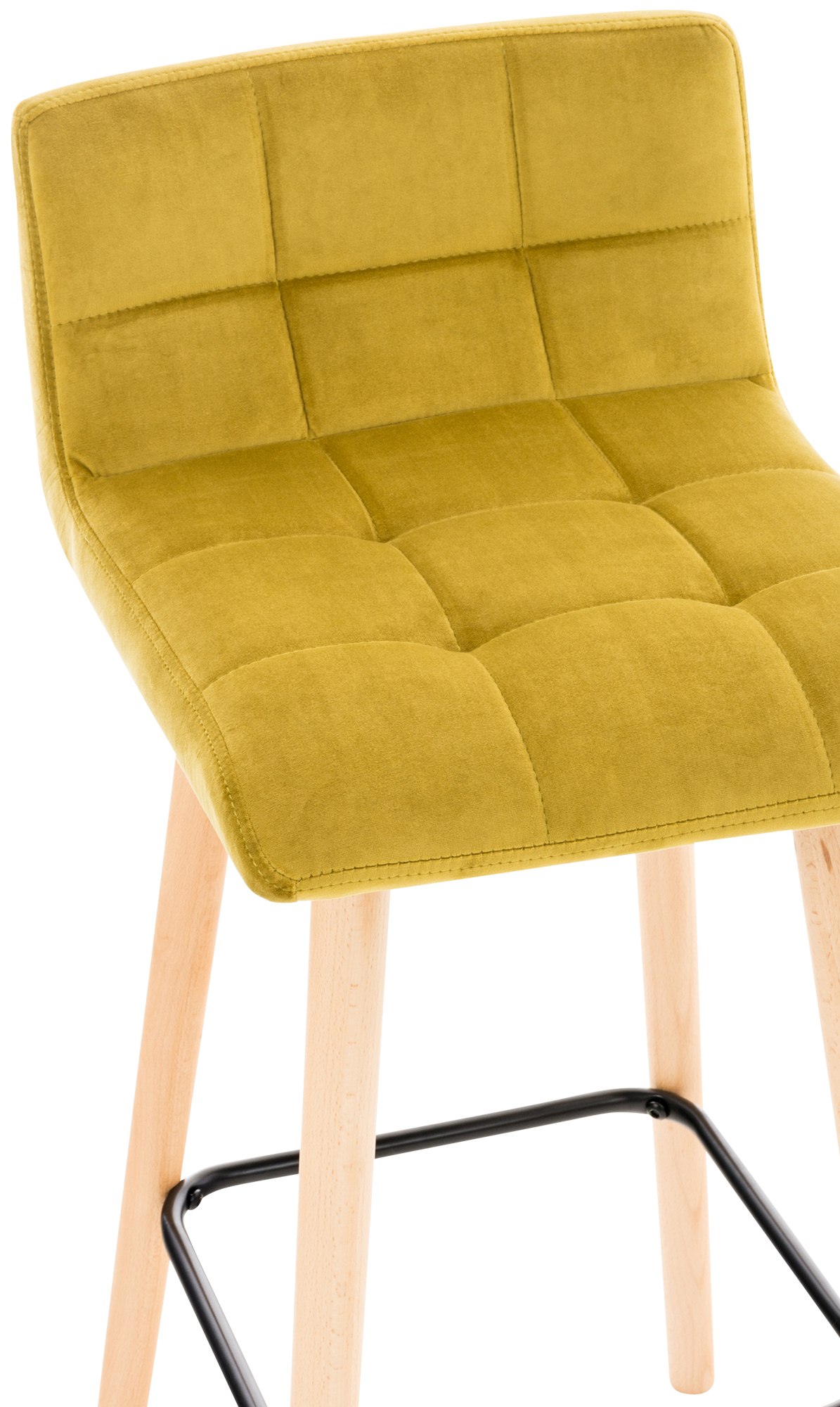 Tabouret de bar Lincoln velours