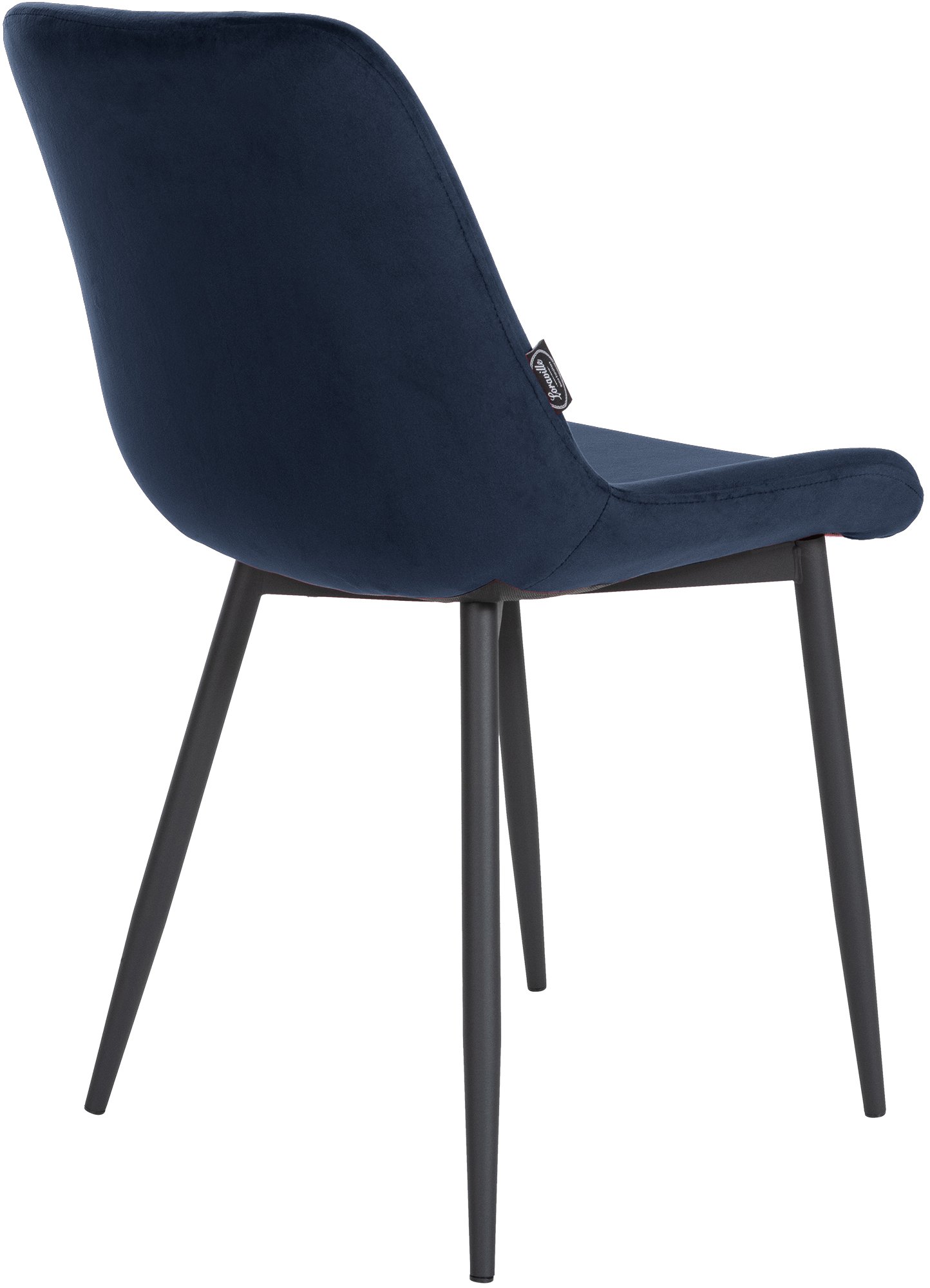 Lot de 4 chaises de salle a manger Victoria en velours