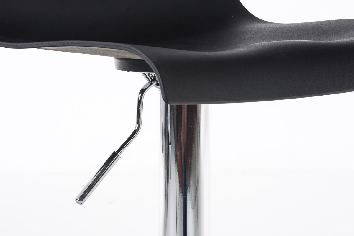 Lot de 2 tabouret de bar Hover Assise Plastique et Piètement Métal chromé