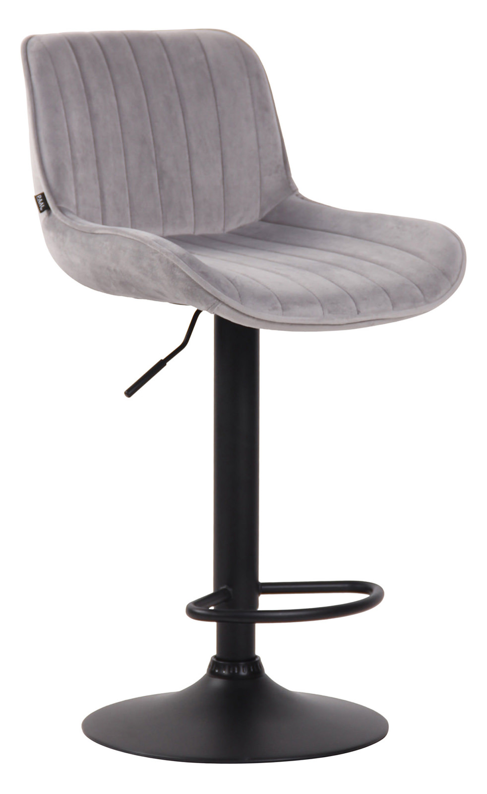 Lot de 2 Tabourets de bar Lentini en Velours Pied trompette en Métal