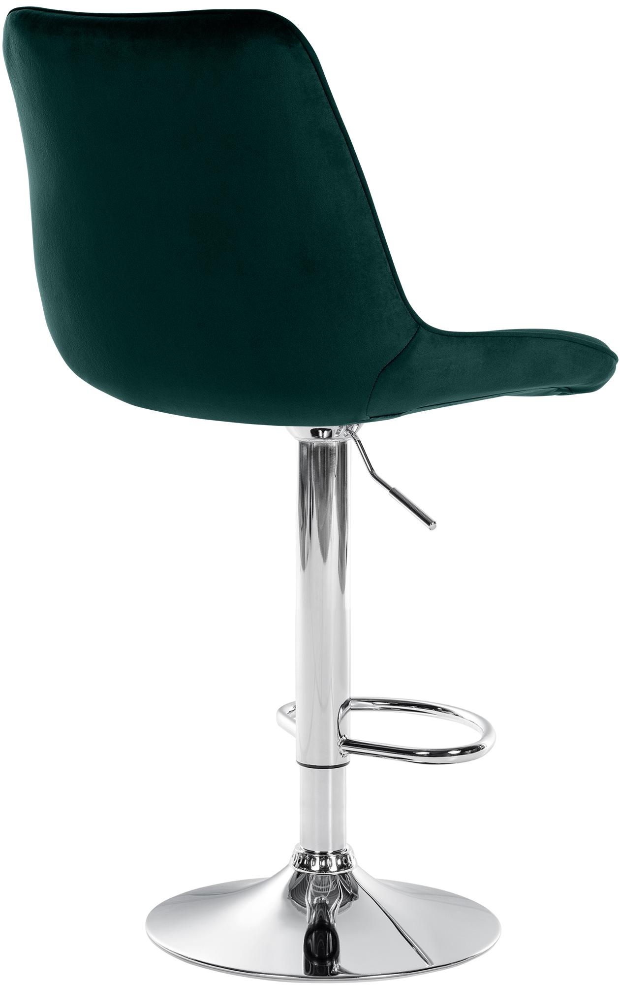 Tabouret de bar Toni en velours